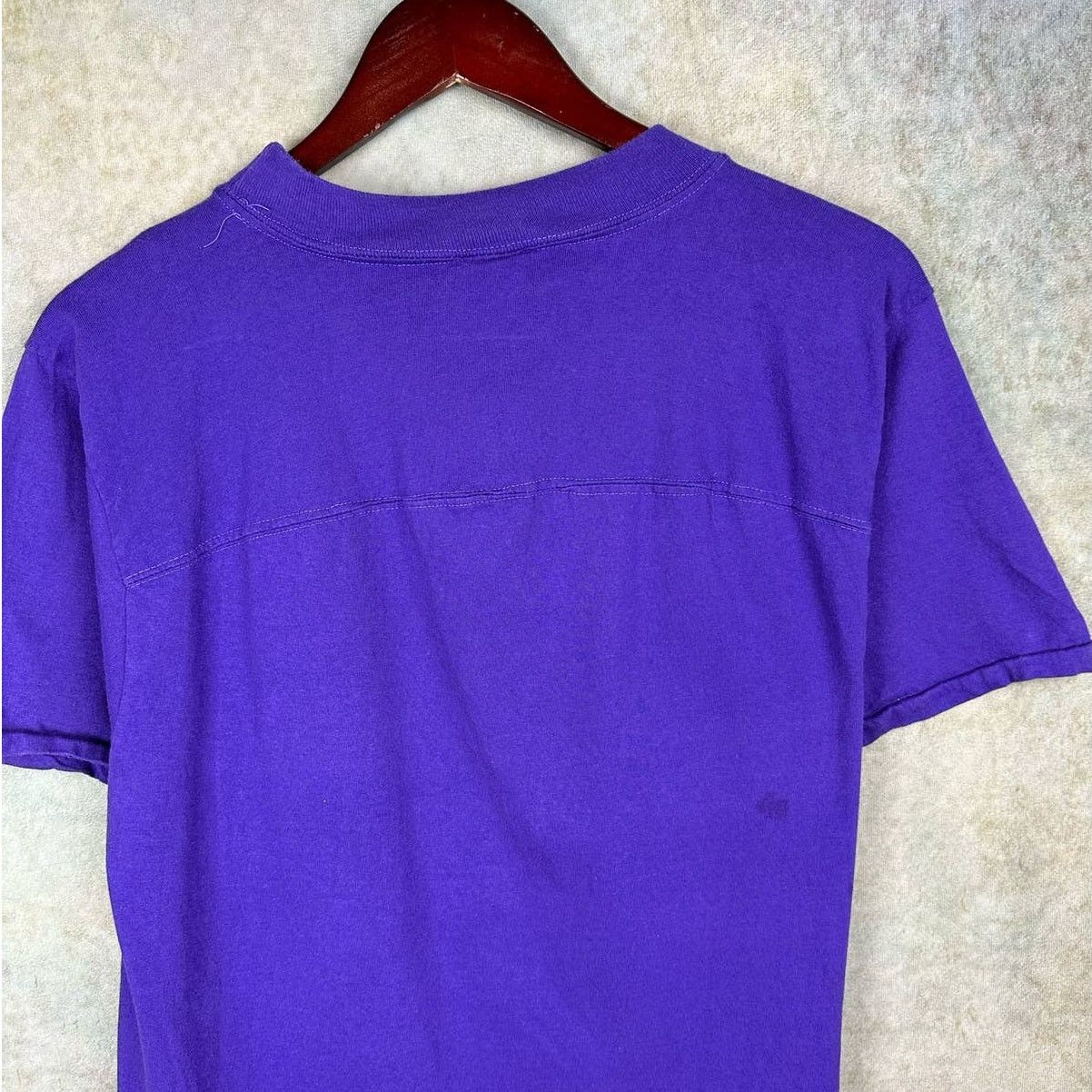 Vintage Vintage 80s Work Out T Shirt Sz M Purple Retro USA Made Size US M / EU 48-50 / 2 - 5 Thumbnail
