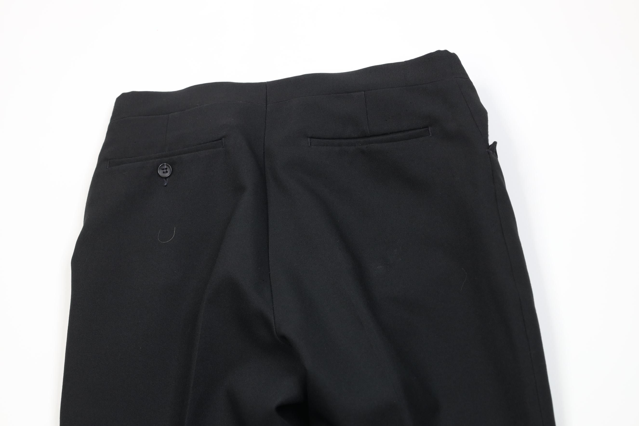 Vintage Vintage 90s Streetwear Knit Straight Leg Chino Pants Black Size US 33 - 10 Thumbnail