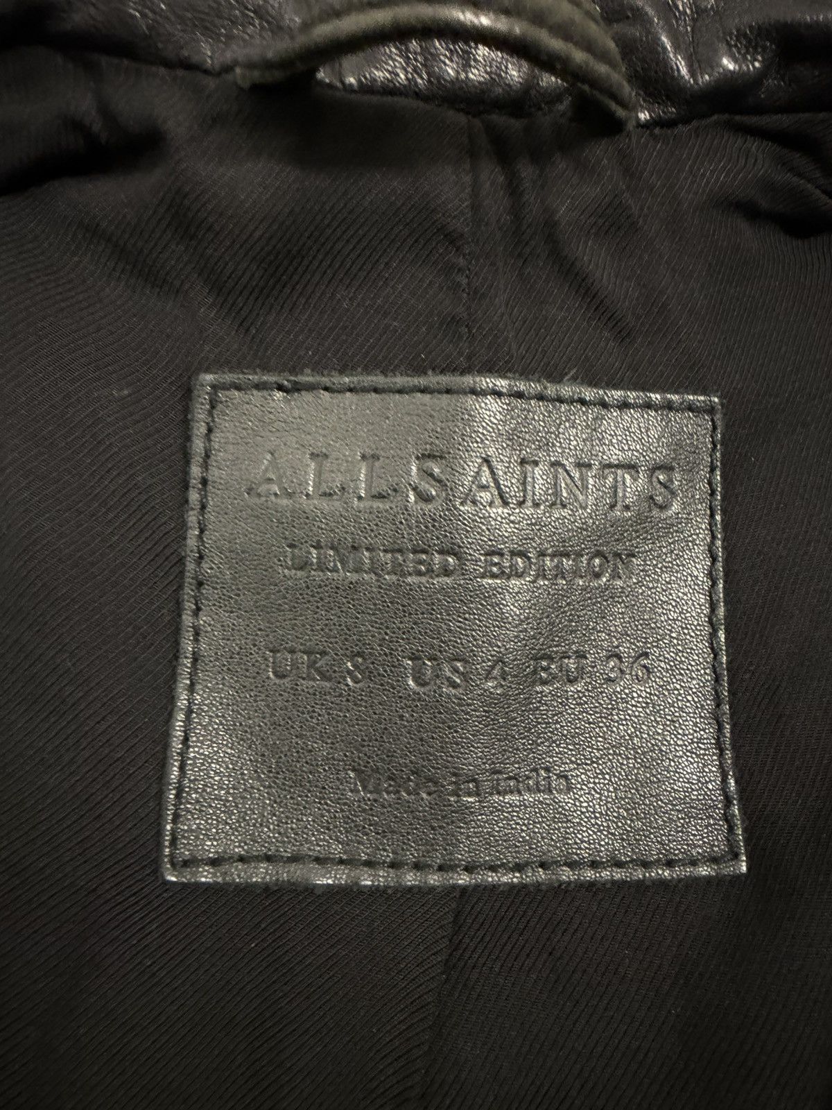 Allsaints Allsaints Leather Biker Belted Jacket Size S / US 4 / IT 40 - 13 Thumbnail