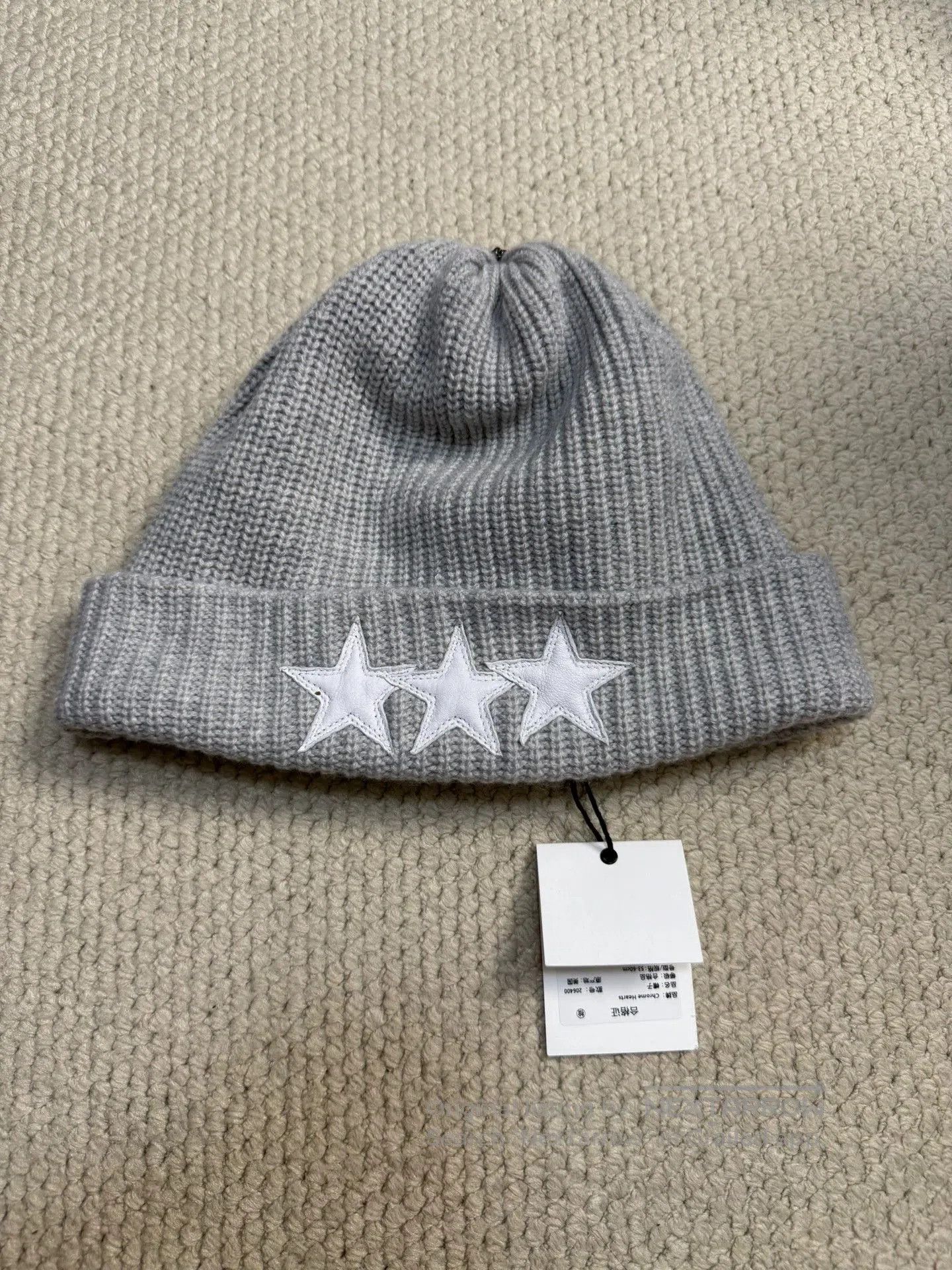Chrome Hearts chrome hearts gray knit beanie with stars. Size ONE SIZE - 1 Thumbnail