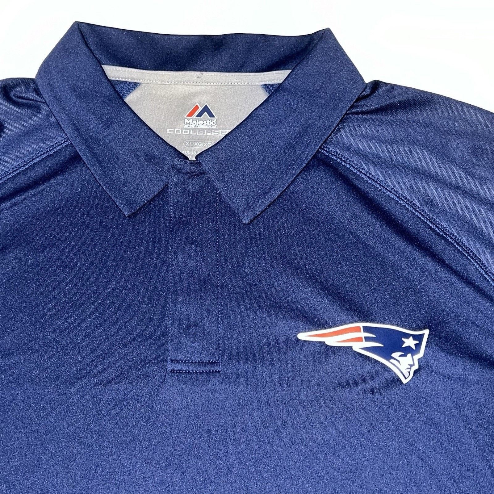 Majestic Majestic Cool Base NFL New England Patriots Polo Shirt Sz XL Size US XL / EU 56 / 4 - 2 Thumbnail