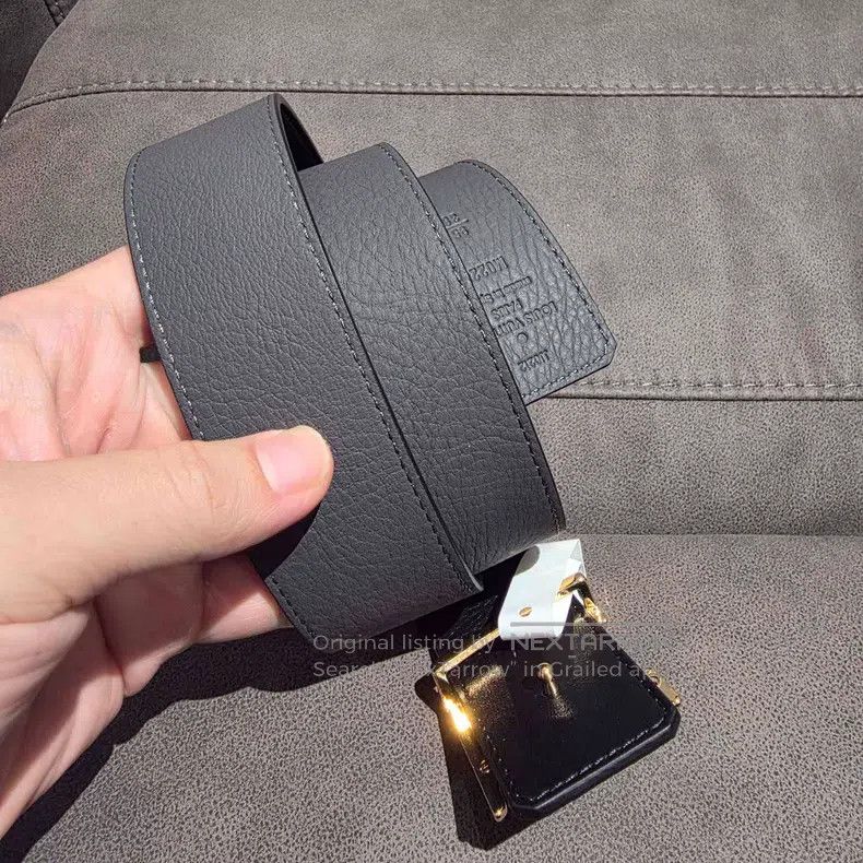 Louis Vuitton Louis Vuitton Three-layer LOGO calfskin leather belt Size ONE SIZE - 5 Thumbnail