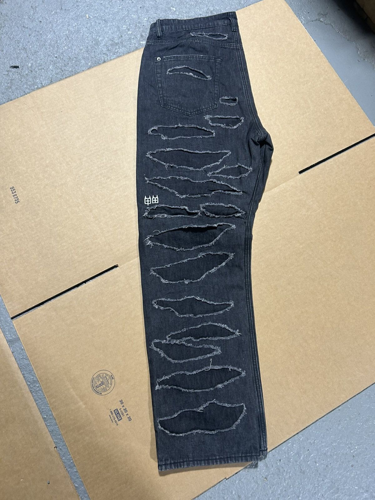 Ksubi Ksubi Trippie Redd chitch shredded black jeans Size US 34 / EU 50 - 2 Thumbnail