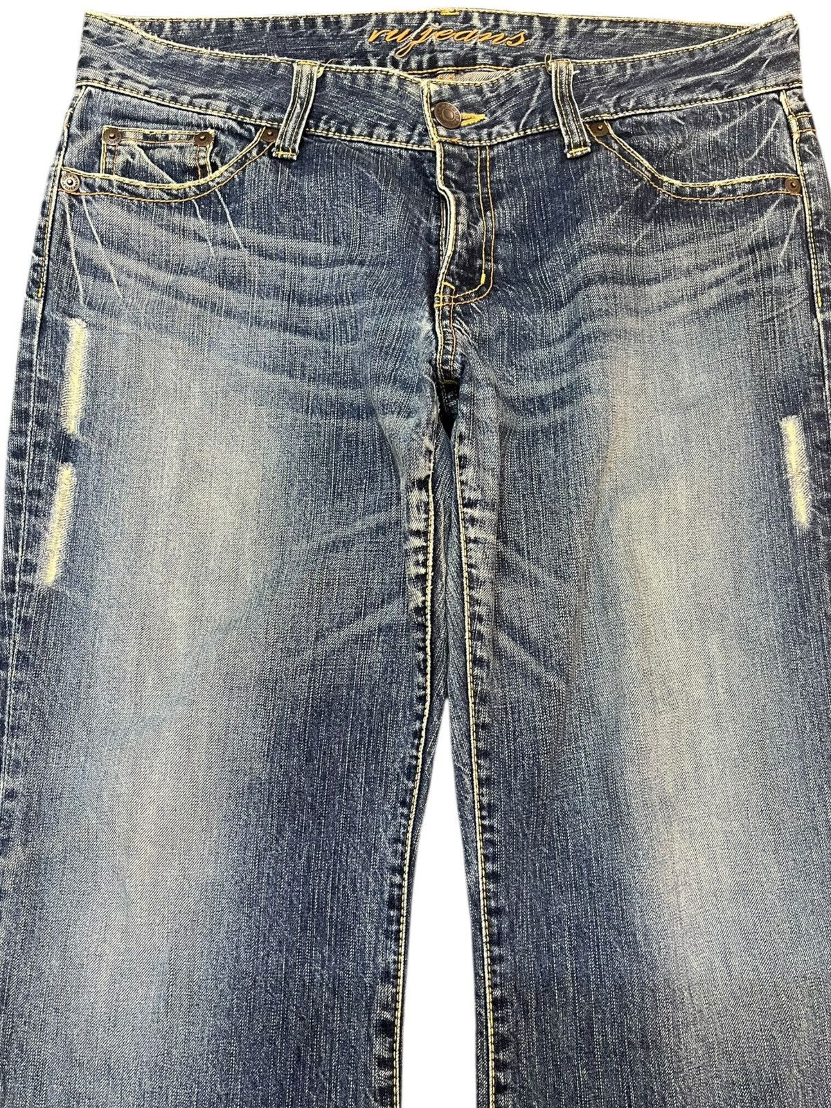 Beauty Beast Vintage Ru Jeans Baggy Wide Leg Denim Size US 34 / EU 50 - 2 Thumbnail
