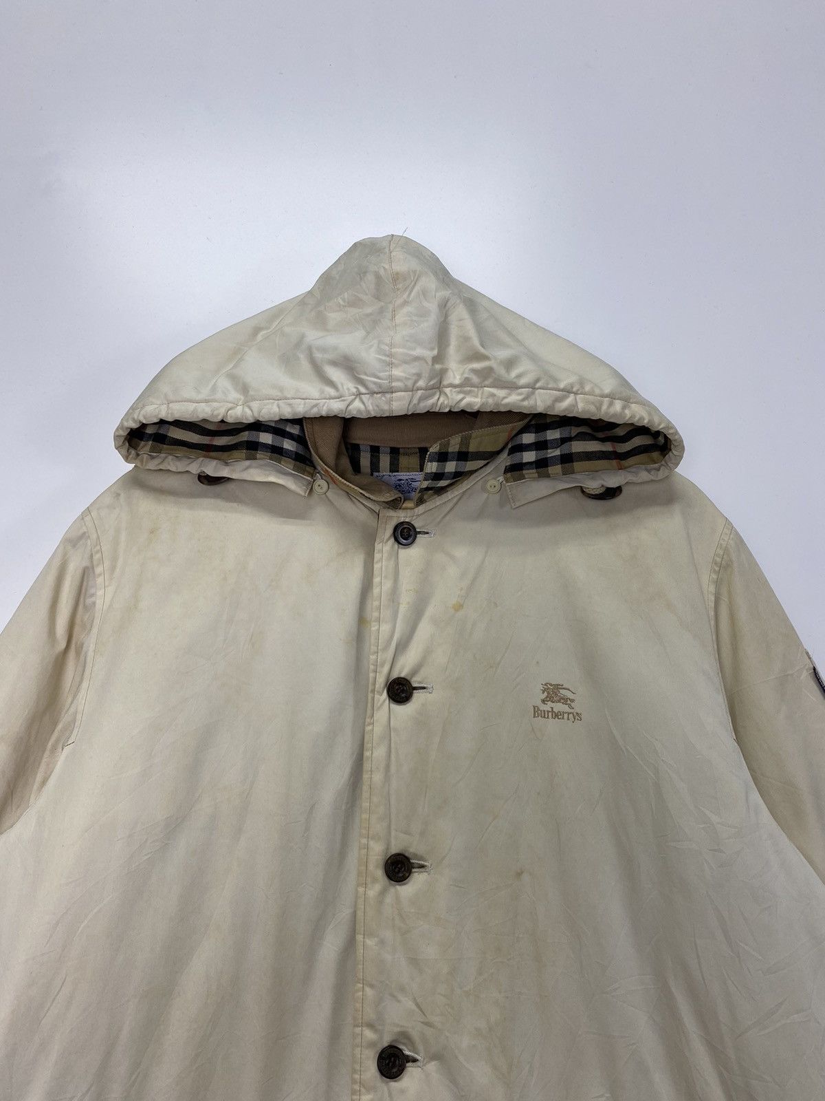 Burberry Vintage Burberry Hoodie Jacket Size US XL / EU 56 / 4 - 6 Thumbnail