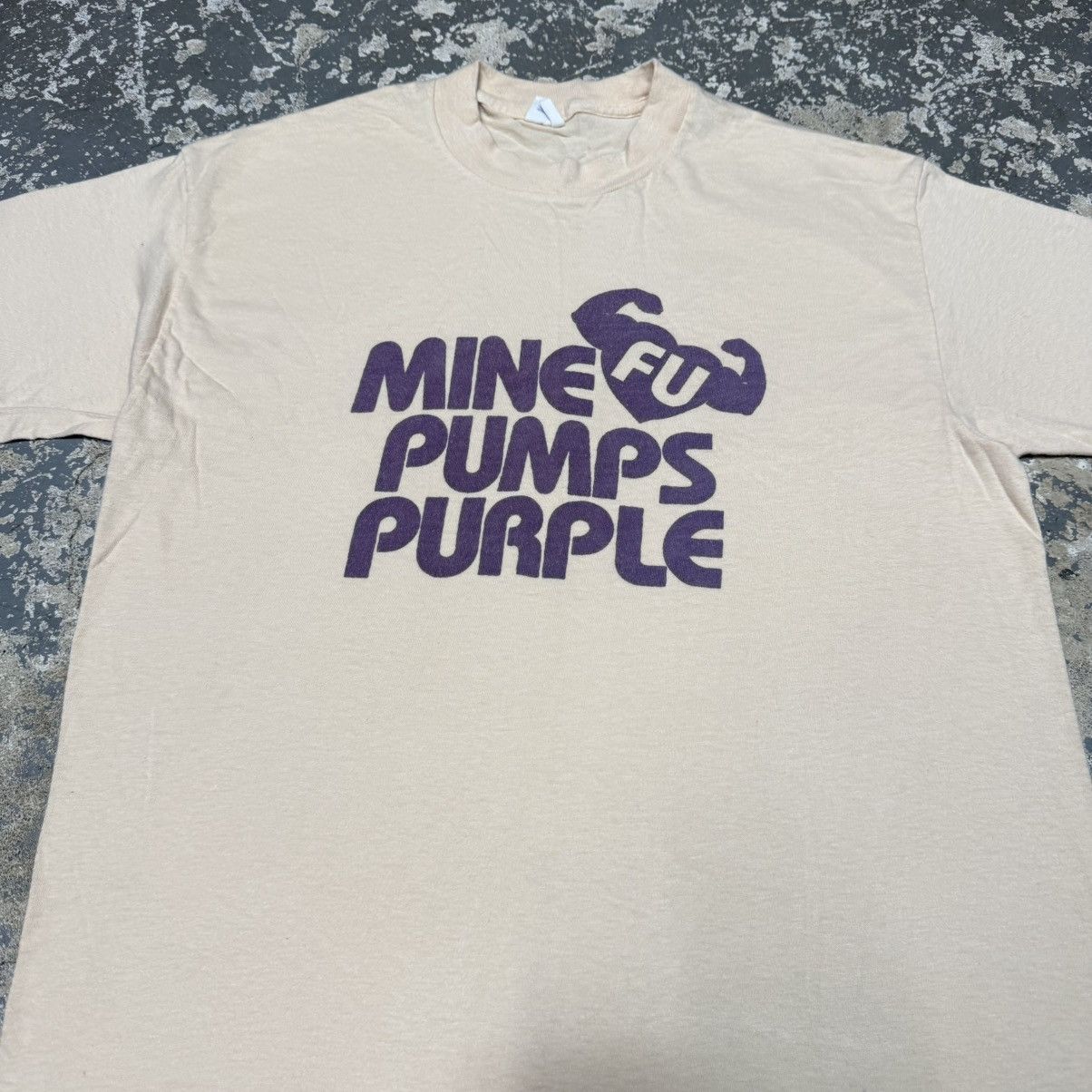 Other True Vintage My Heart Pumps Purple FU Funny 70s Tshirt Size US L / EU 52-54 / 3 - 9 Thumbnail