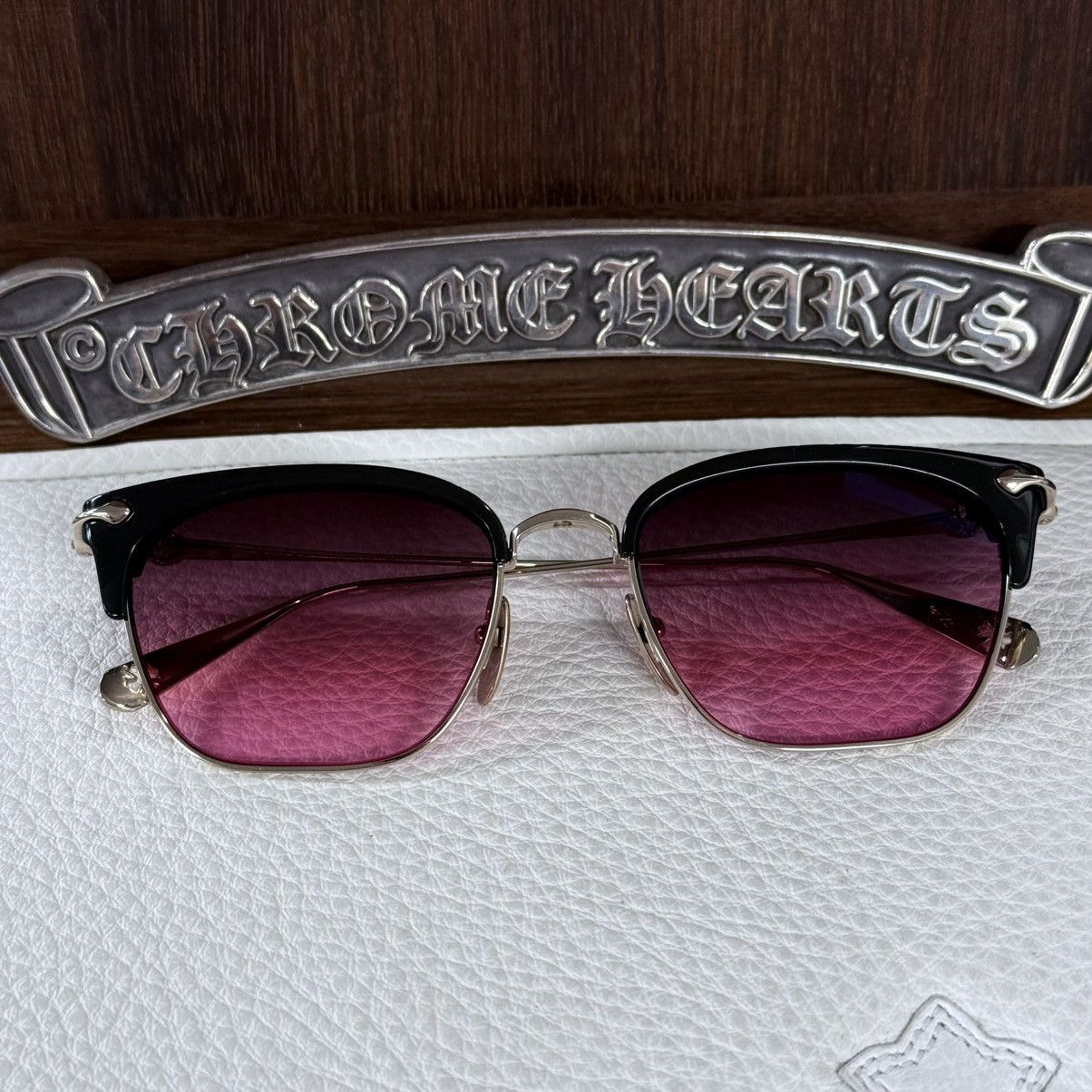Chrome Hearts Chrome Hearts SLUNTRADICTION 1/1 Sunglasses Size ONE SIZE - 1 Thumbnail