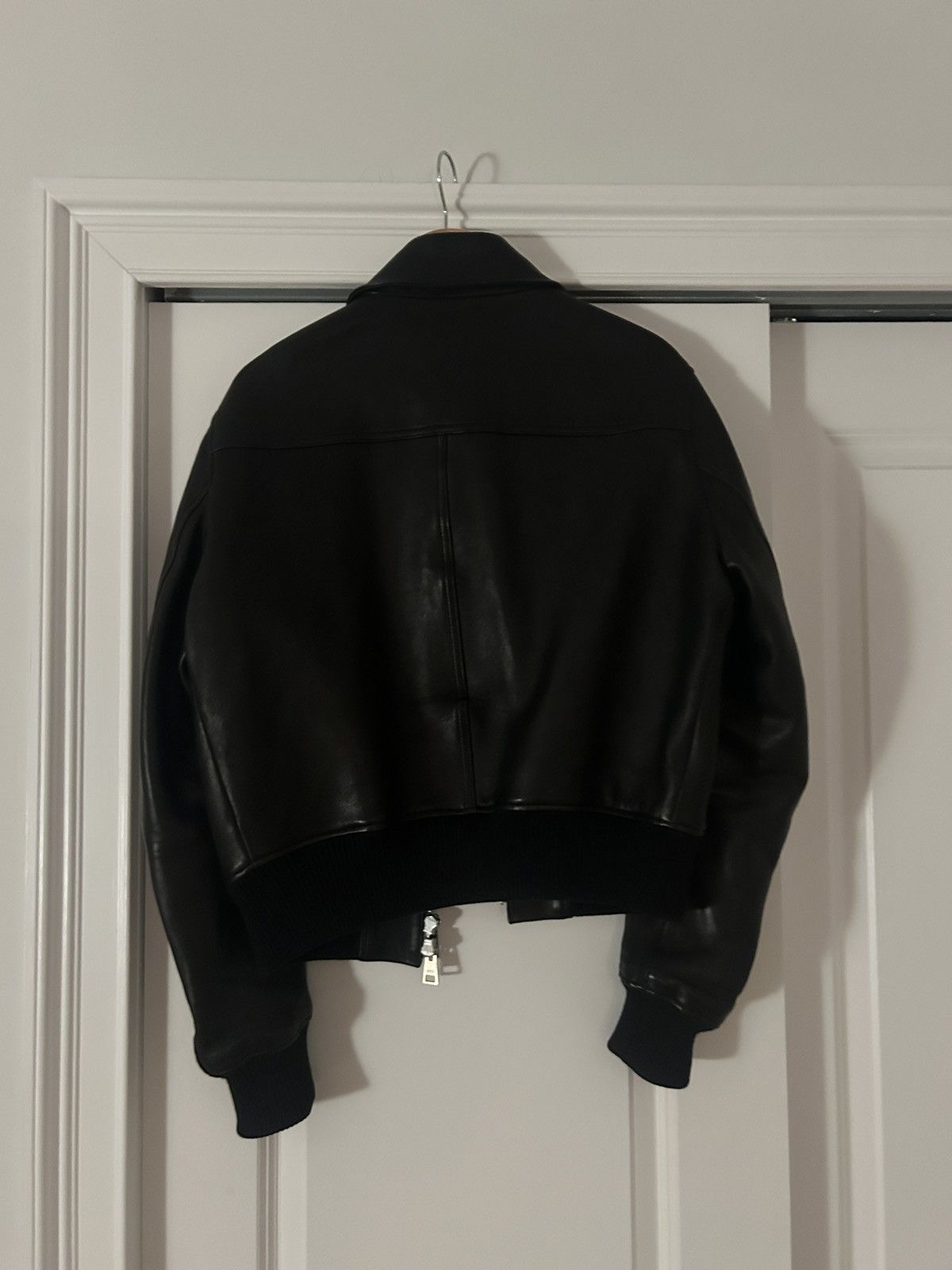 AMI Ami Paris Leather Bomber Jacket Size US S / EU 44-46 / 1 - 6 Thumbnail