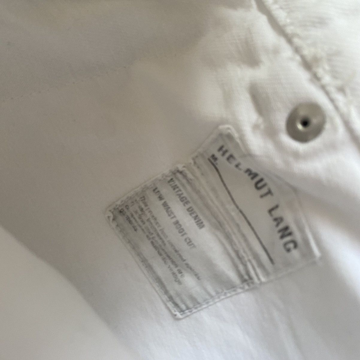Helmut Lang SS03 Archive Inside Out Denim Bootcut Size US 29 - 7 Thumbnail