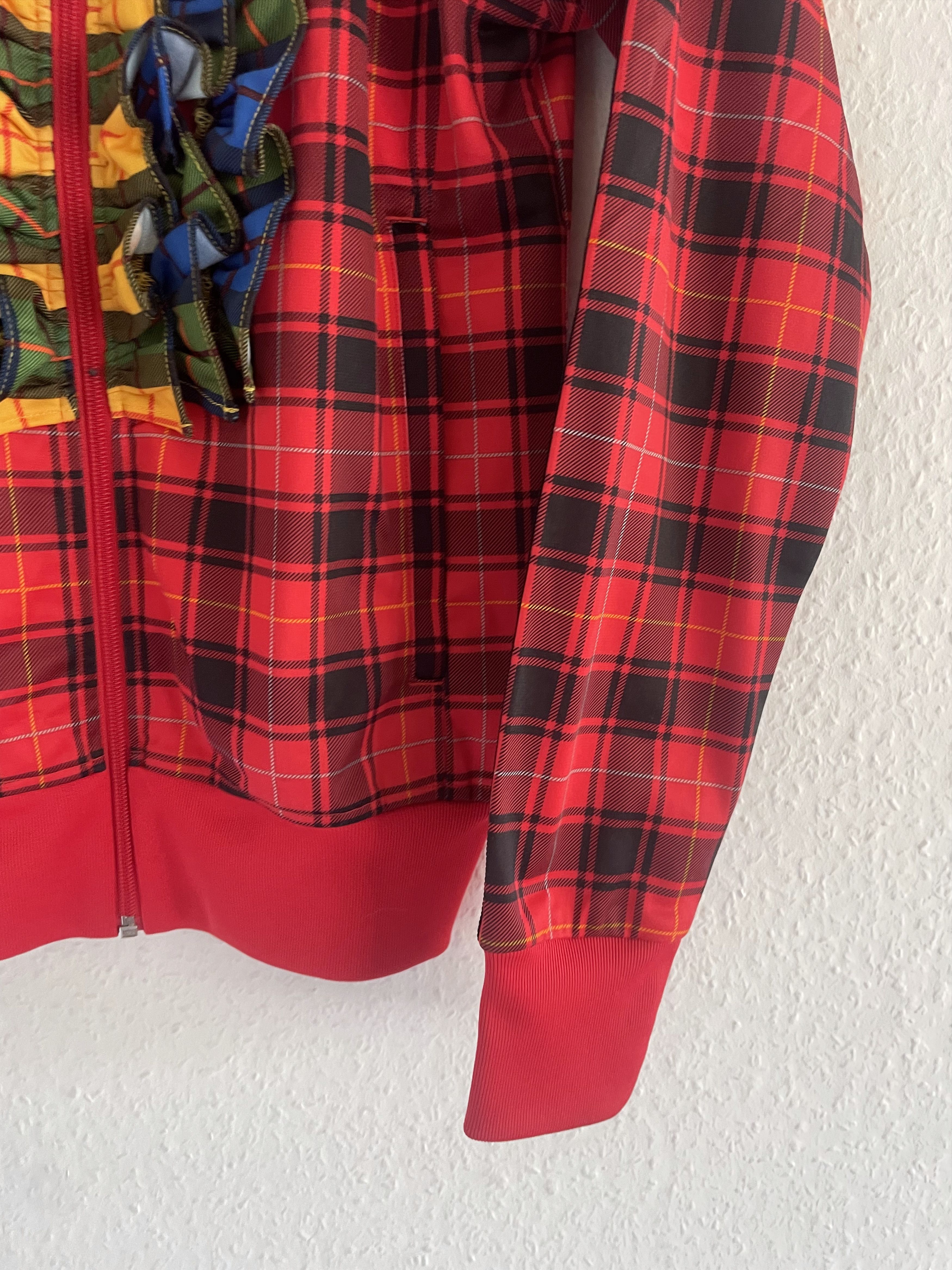 Adidas × Jeremy Scott SS13 Ruffle Plaid Track Jacket Size US S / EU 44-46 / 1 - 3 Thumbnail