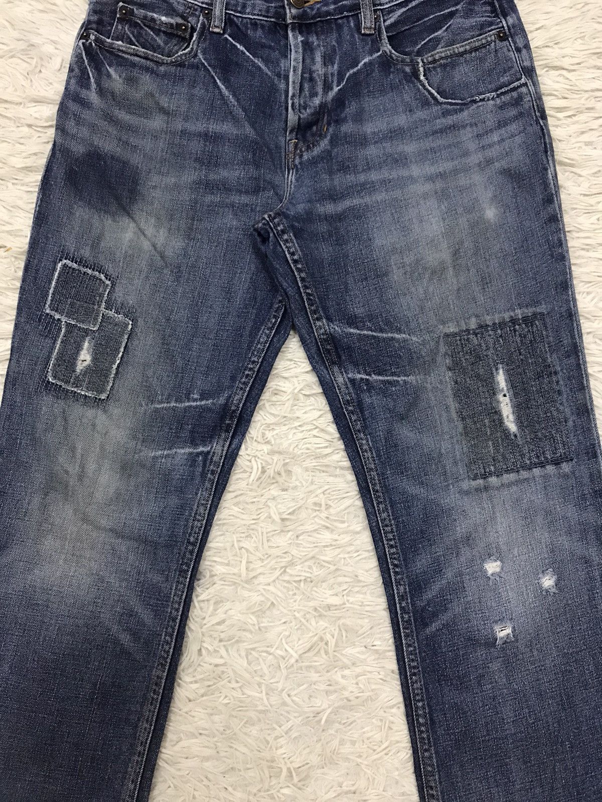 Gap Gap Patchwork Design Straight Fit Denim Jeans Size US 30 / EU 46 - 5 Thumbnail