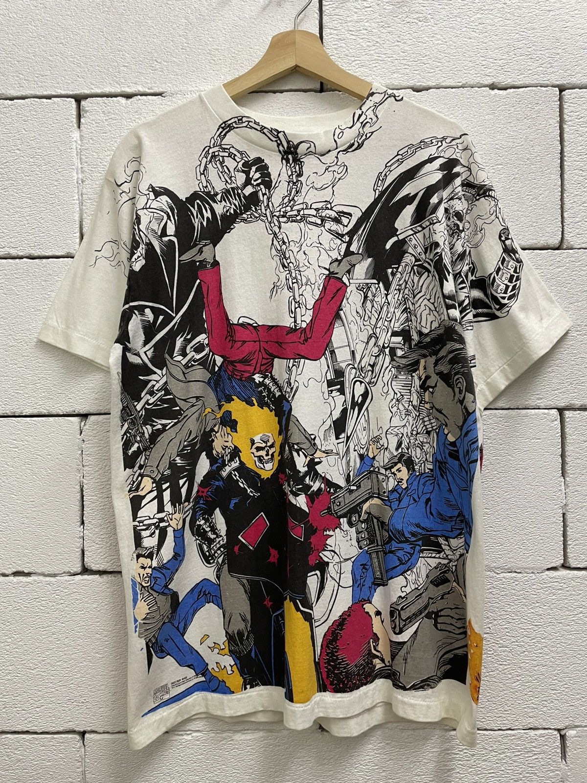 Marvel Comics Custom Overprint Ghost Rider Tee Size US L / EU 52-54 / 3 - 1 Thumbnail