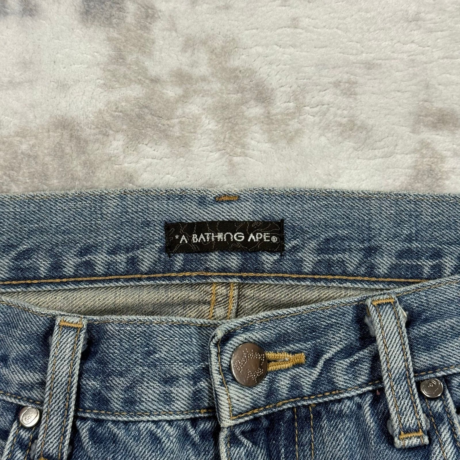 Bape × Nigo Authentic Bape 2000’s Angry Ape Jeans 34 Size US 34 / EU 50 - 4 Thumbnail