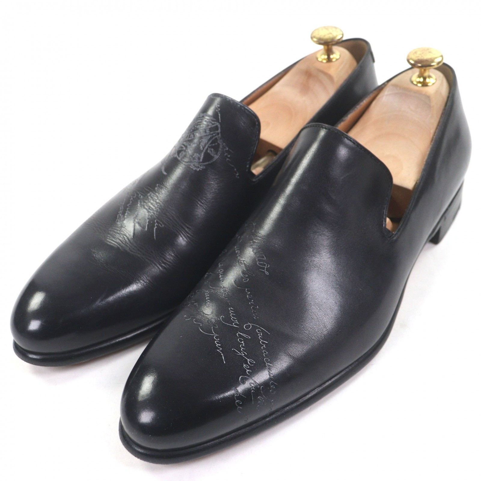 Berluti Berluti Berluti Gale Cursive Slippers Venice Calfskin Loafers Leather Shoes DUTY FREE for USA Size ONE SIZE - 1 Thumbnail