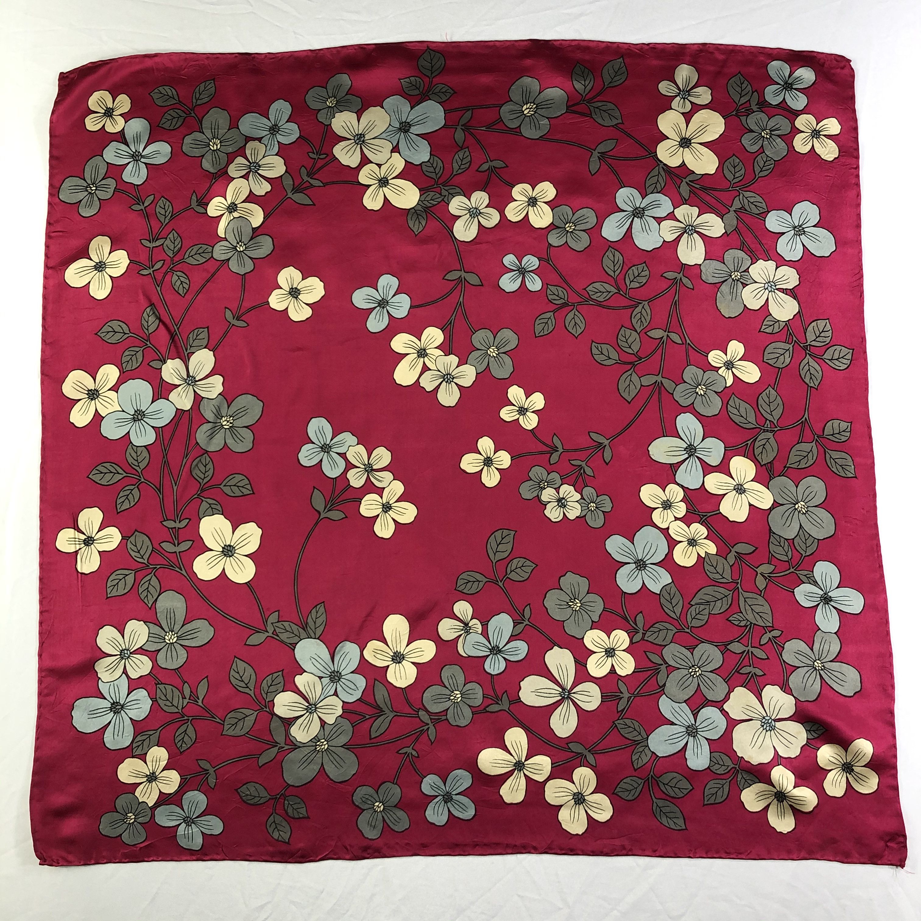 Lancel × Vintage Vintage Lancel Silk Scarf Size ONE SIZE - 2 Thumbnail