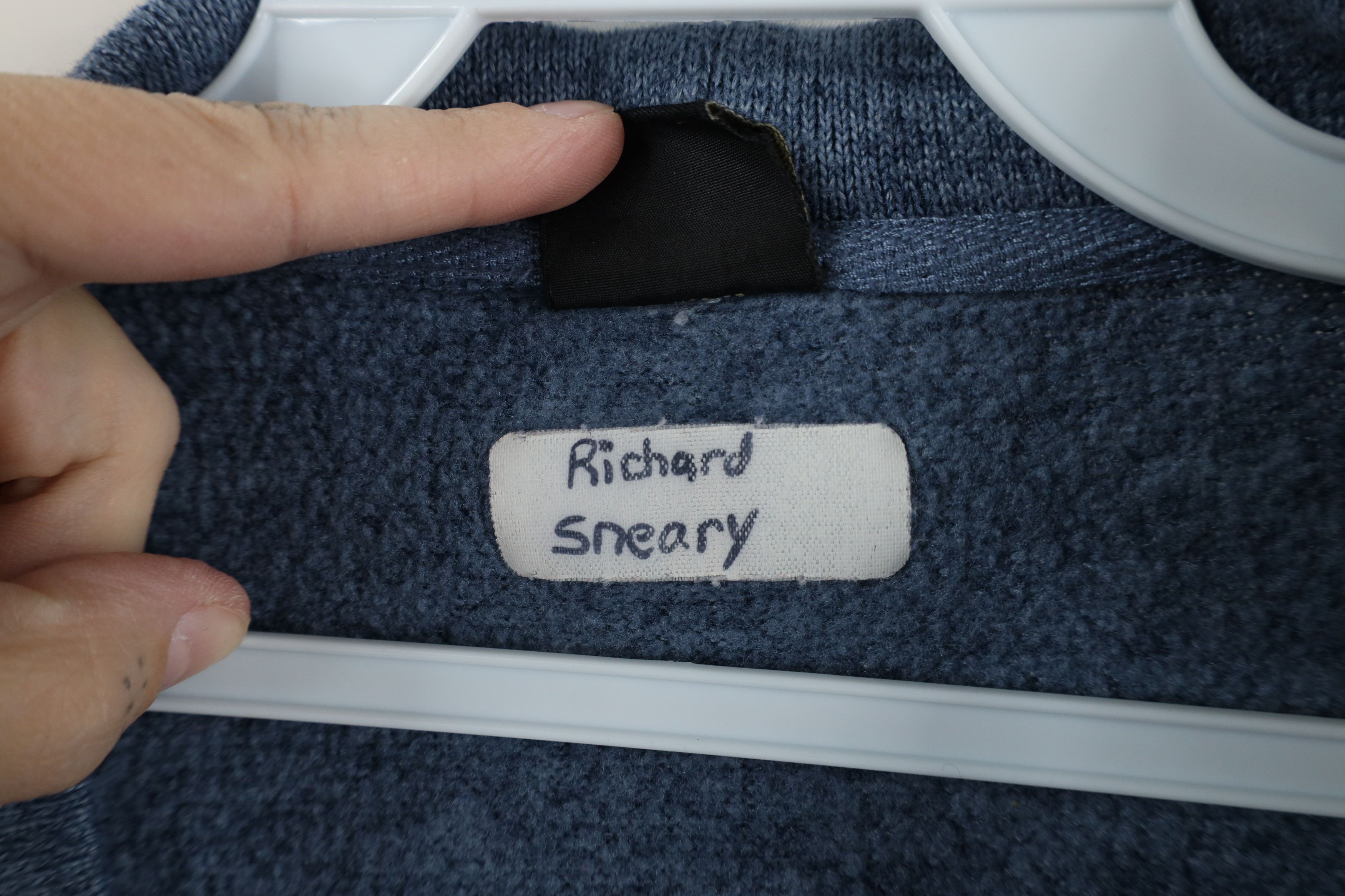 Vintage Vintage 90s Streetwear Boxy Fit Knit Cardigan Sweater Blue Size US S / EU 44-46 / 1 - 7 Thumbnail
