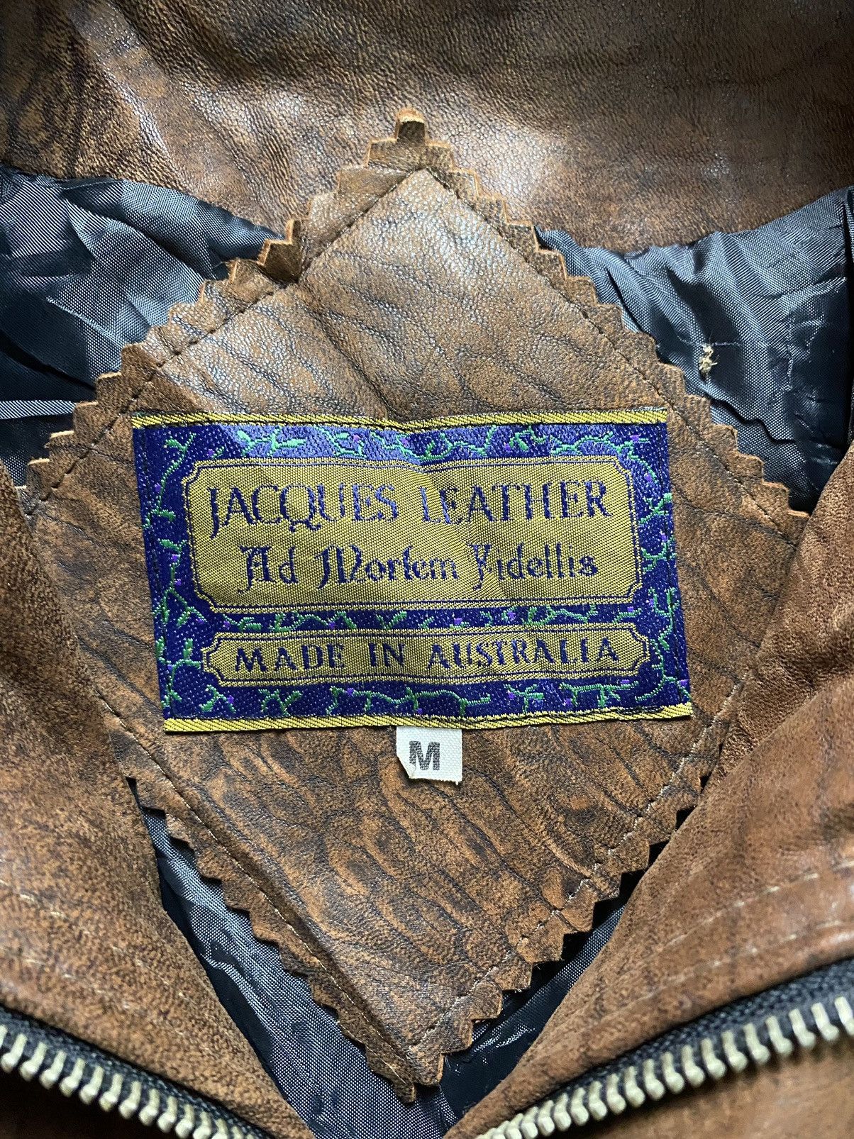 Le Grande Bleu (L.G.B.) Vintage Jacques Real Soft Leather Australia Size US M / EU 48-50 / 2 - 12 Thumbnail