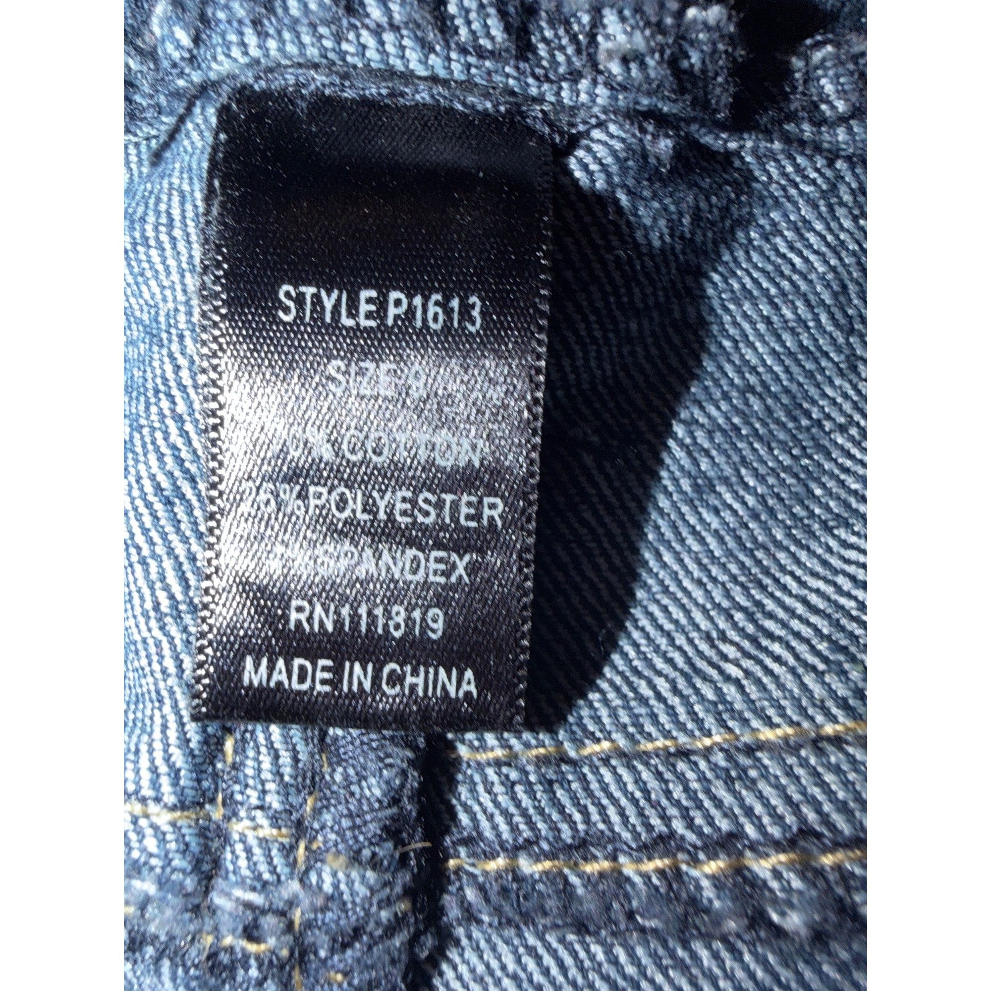 Other Red & Blue Denim Dark Blue Jeans High Button Waist Skinny Ju Size 30" / US 8 / IT 44 - 6 Thumbnail