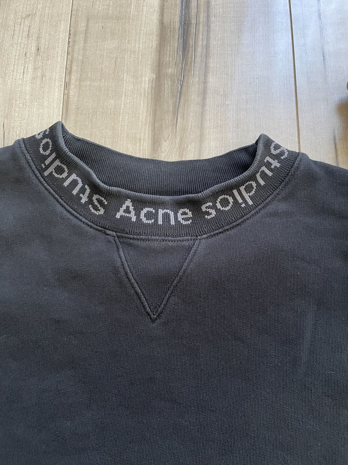 Acne Studios Acne Studio Rib Logo Crewneck Sweater Size US S / EU 44-46 / 1 - 3 Thumbnail