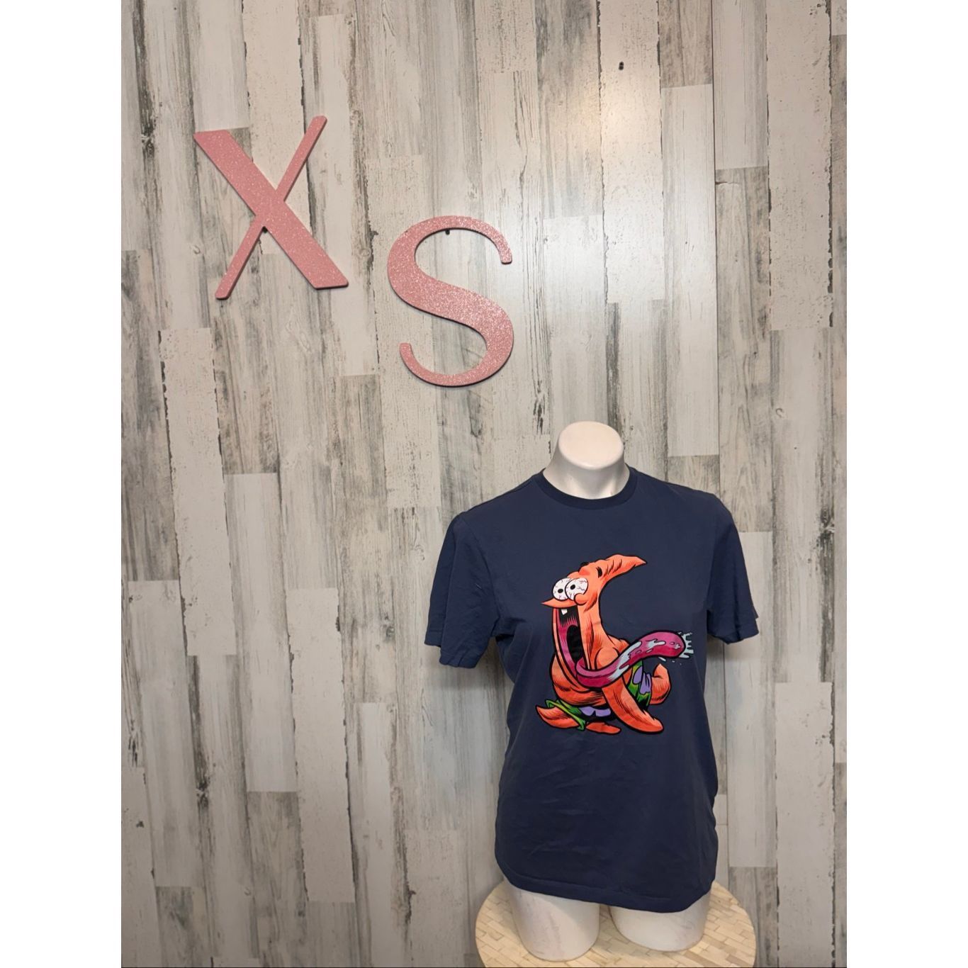 Other Primark x Nickelodeon SpongeBob SquarePants Patrick Star Graphic Tee Navy XS Size XS / US 0-2 / IT 36-38 - 2 Thumbnail
