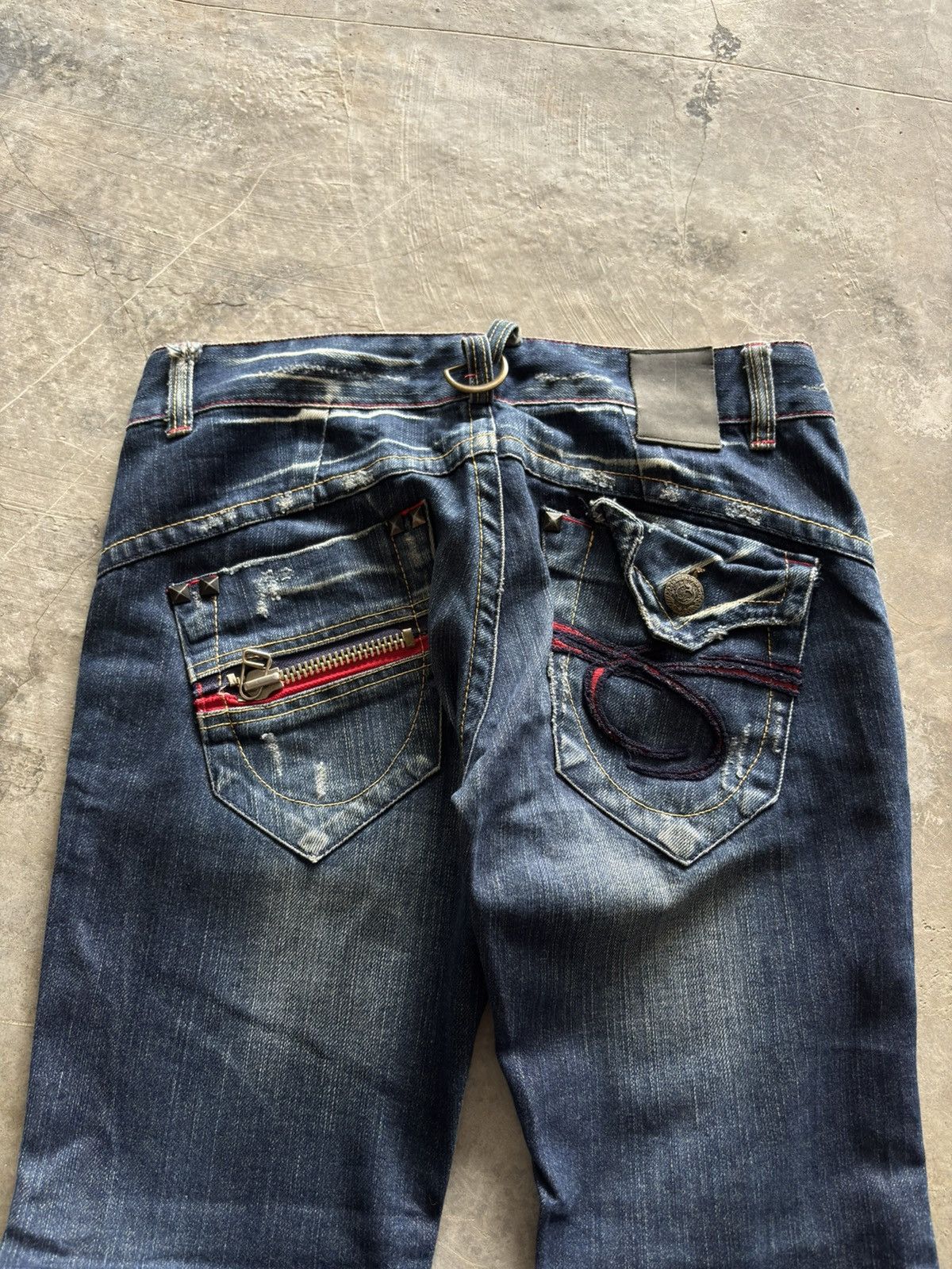 Hysteric Glamour FLARE RED PEPPER JEANS RED LABEL japanese distressed punk Size US 29 - 14 Thumbnail