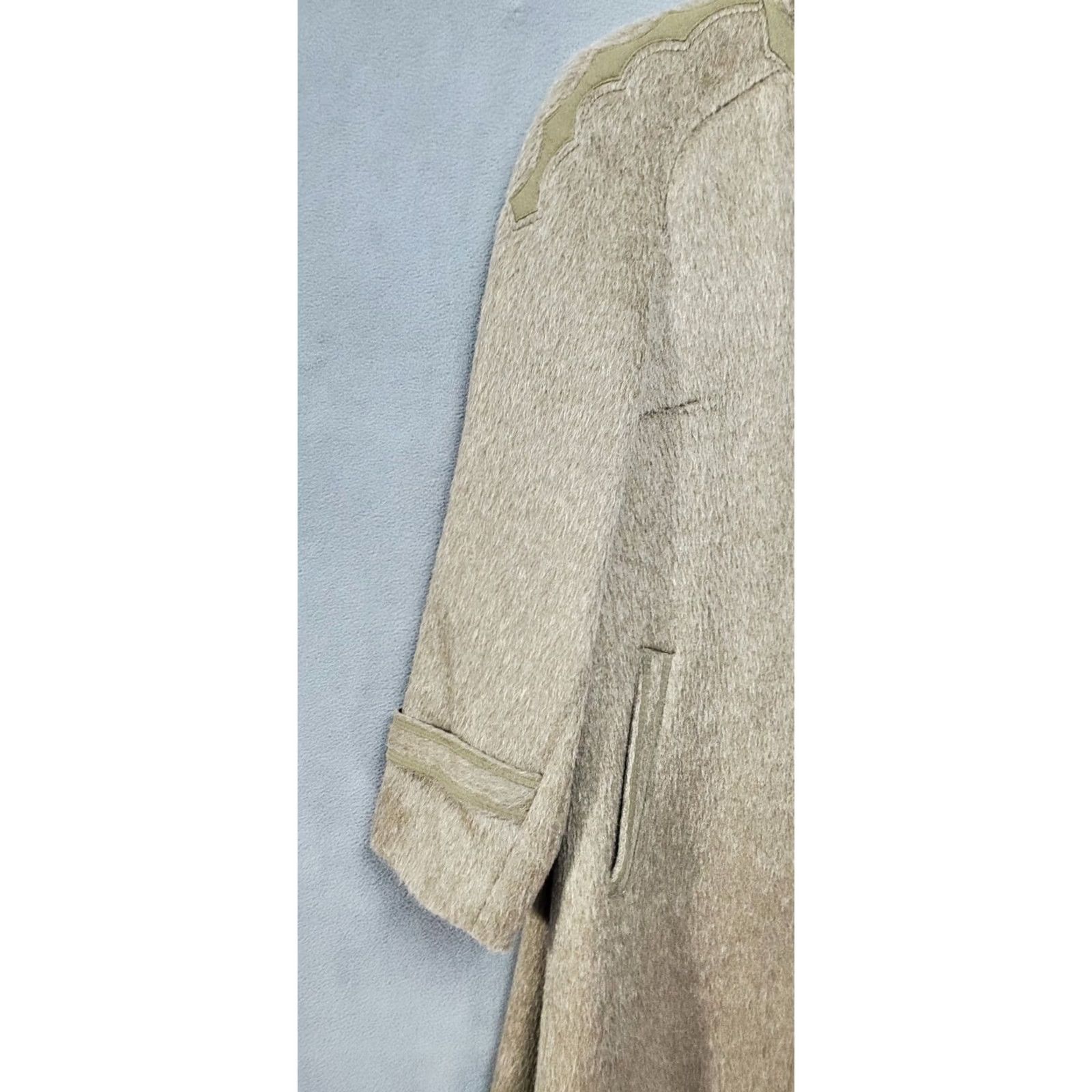 Vintage VINTAGE Calw Overcoat Coat Long Wool Brown 40X43 Unisex Adults M Lining Alpaca Wool Germany 80s 90s Accessories Pockets Button Size M / US 6-8 / IT 42-44 - 2 Thumbnail