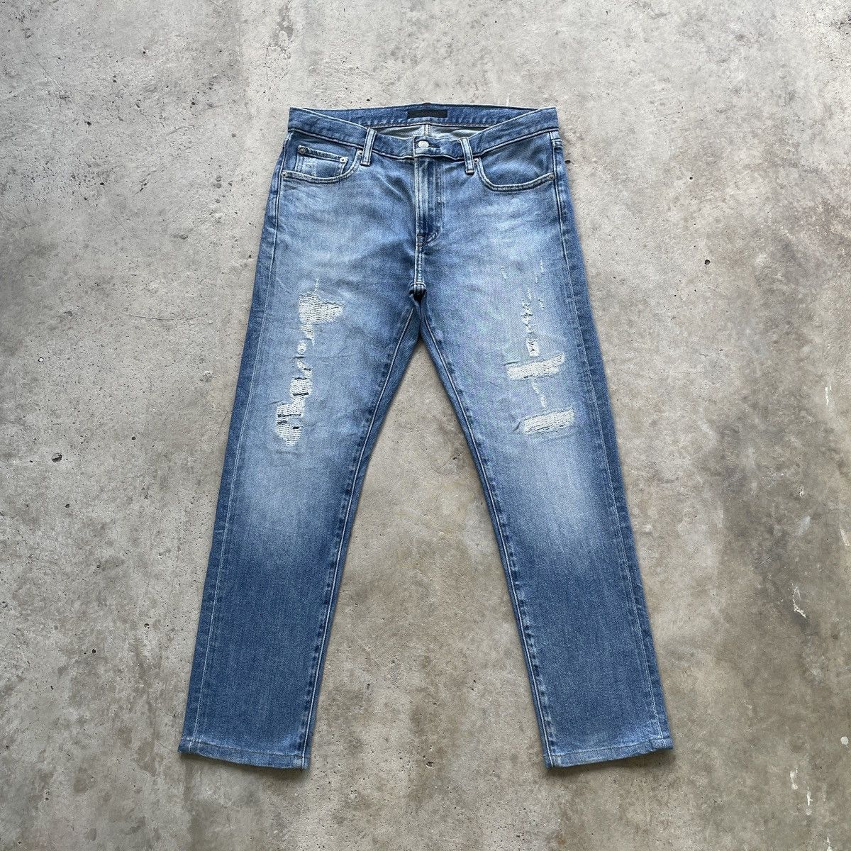 Japanese Brand × Jean W34x28.5 Japanese Brand Faded Jeans Denim Pants Size US 34 / EU 50 - 1 Thumbnail