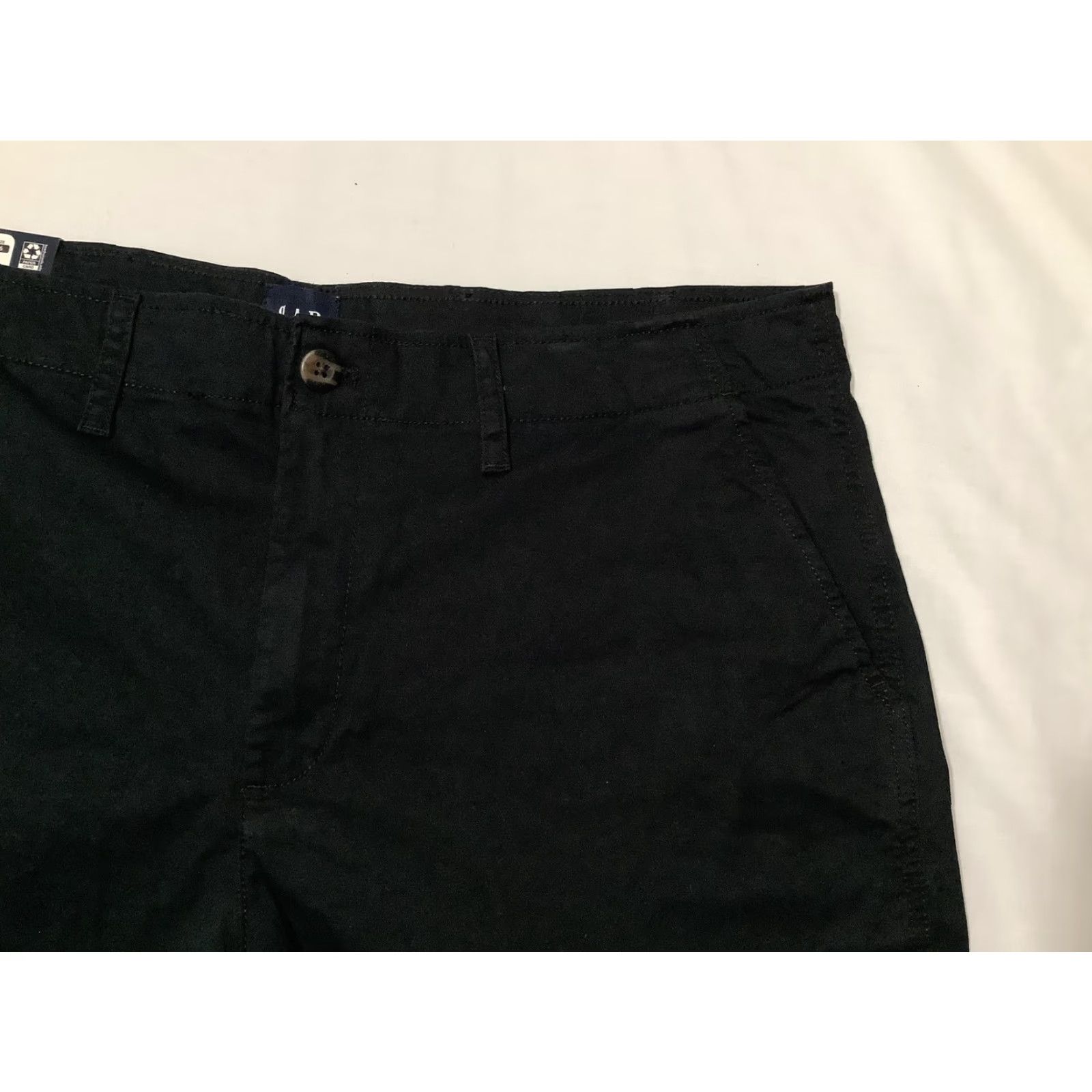 Gap GAP Shorts Womens 16 True Black Classic Midrise Short Stretch Cotton Chino NWT Size 38" / US 16 / IT 52 - 2 Thumbnail