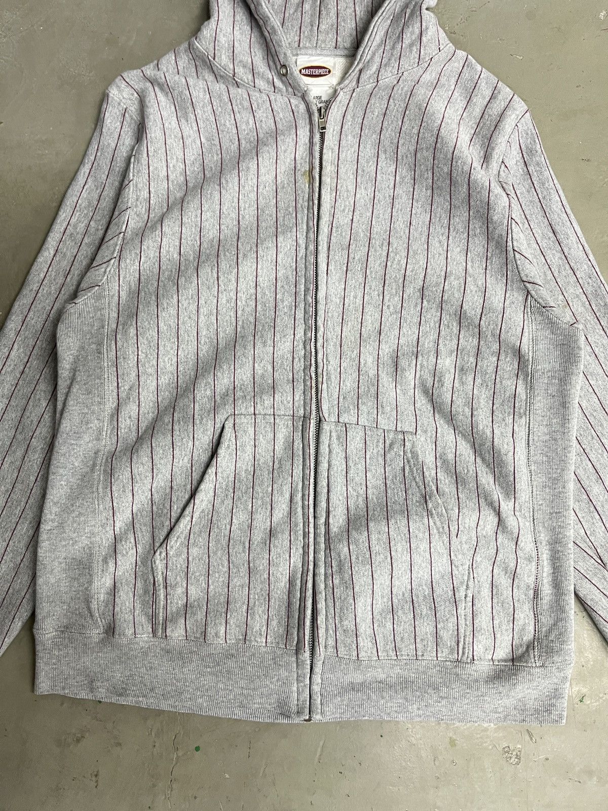 Japanese Brand × MasterPiece Masterpiece Japan Pinstripe Hooded Active Jacket Size US M / EU 48-50 / 2 - 2 Thumbnail