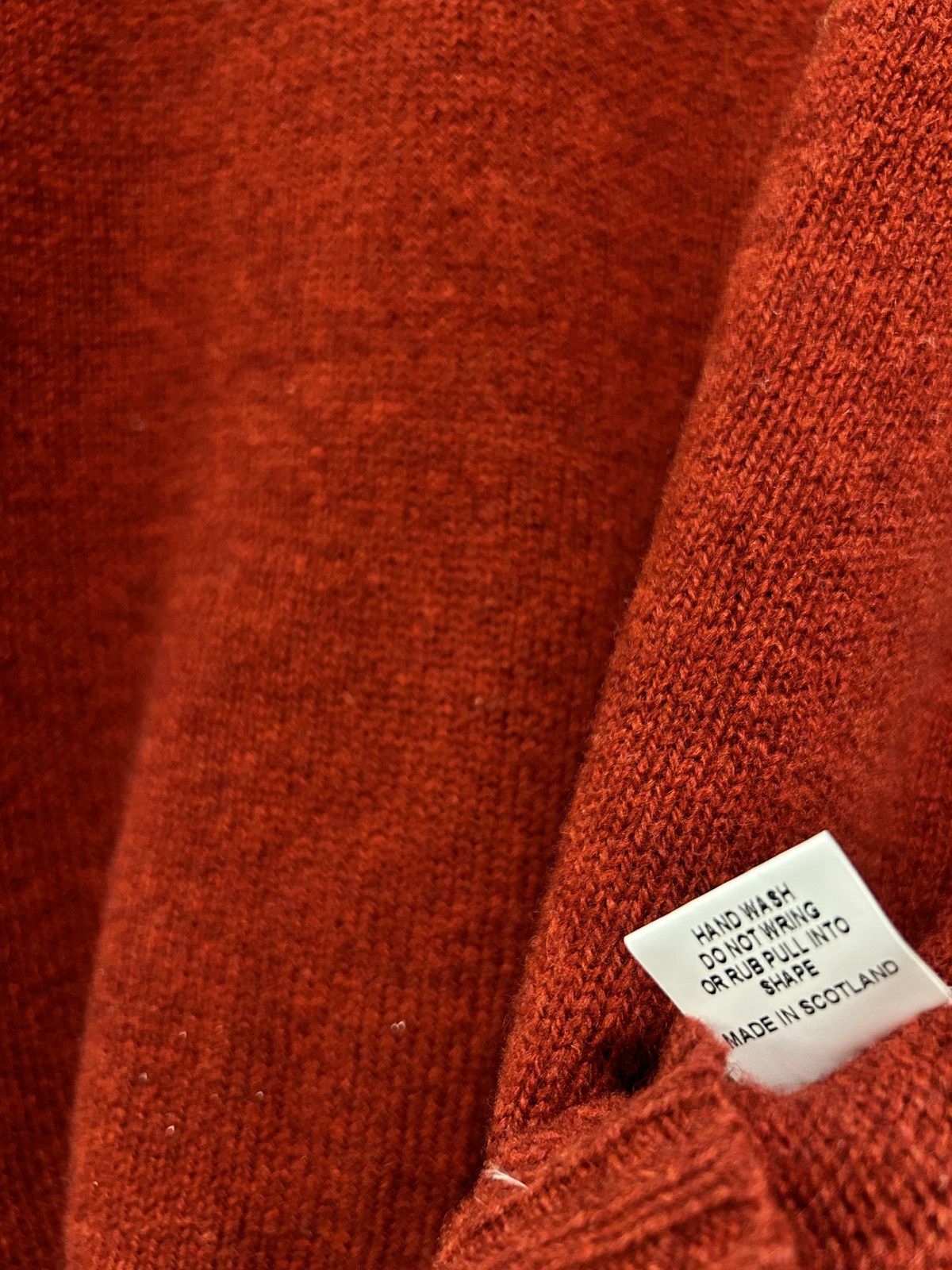 Anderson & Sheppard Anderson & Sheppard SHETLAND SWEATER IN RED Size SMALL Size US S / EU 44-46 / 1 - 4 Thumbnail