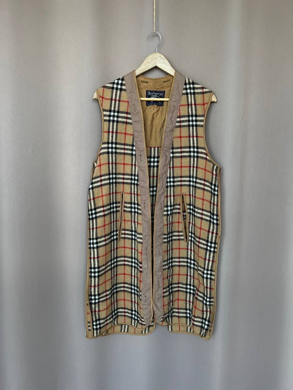 Burberry Burberrys Trench Coat Inner Lining 100% Wool Vintage Size L Size L / US 10 / IT 46 - 1 Thumbnail
