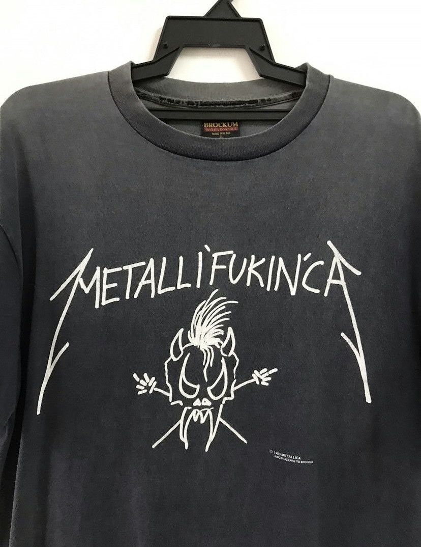 Brockum Rare 1993 Metallica Metallifukinca Tour T-Shirt Size Large Size US L / EU 52-54 / 3 - 10 Thumbnail