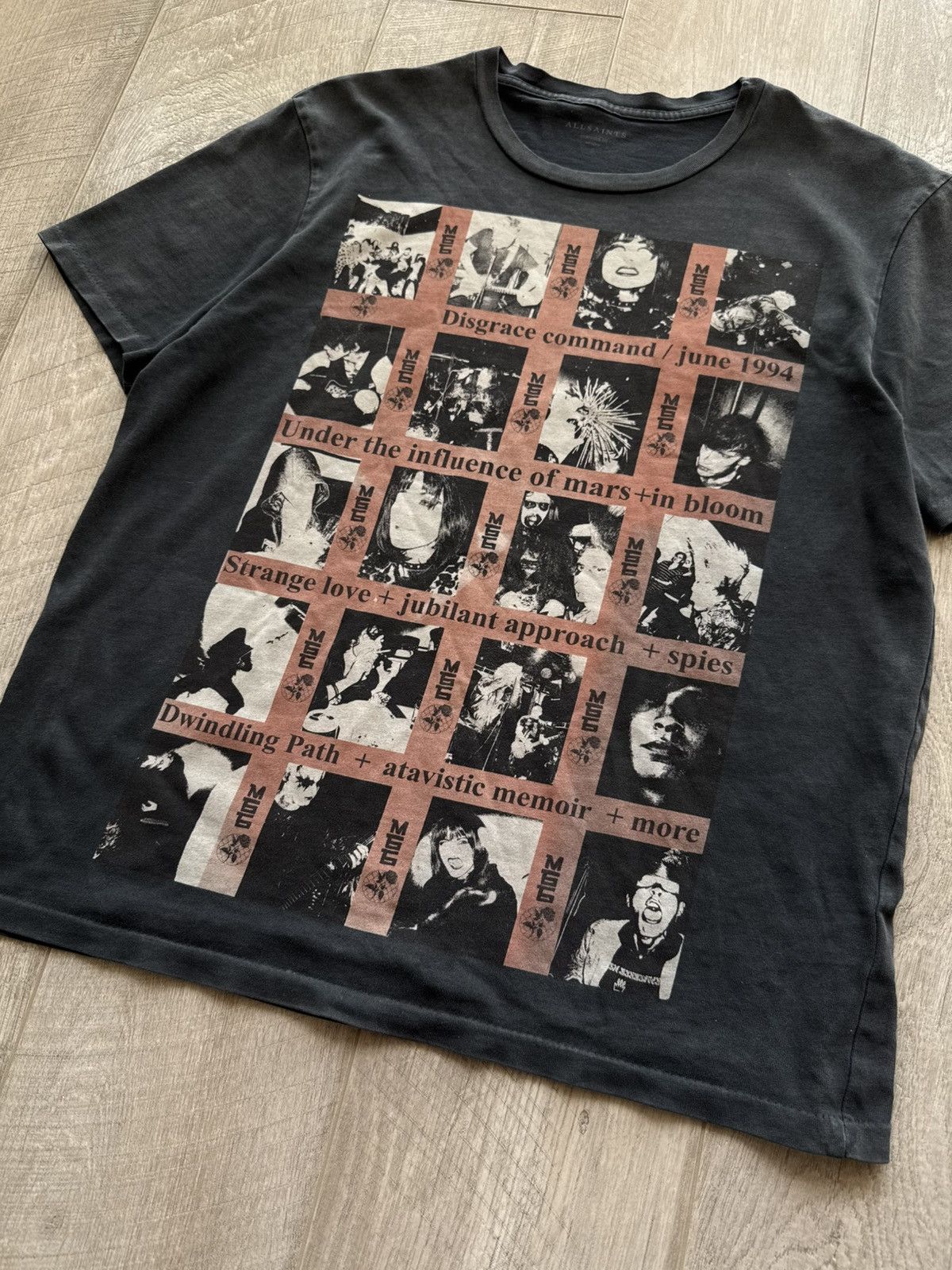 Allsaints Allsaints Command SS Crew heavy cotton wash faded t shirt Size US M / EU 48-50 / 2 - 2 Thumbnail