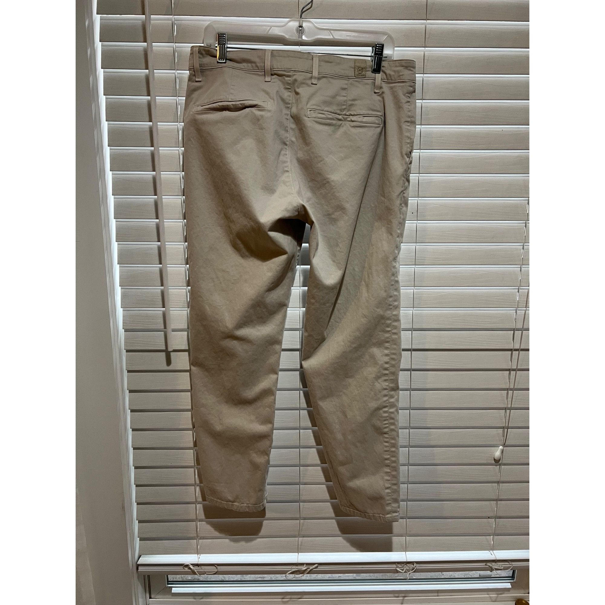 AG Adriano Goldschmied Adriano Goldschmied Lux Khaki Chinos - Size 33x27 Size US 33 - 3 Thumbnail