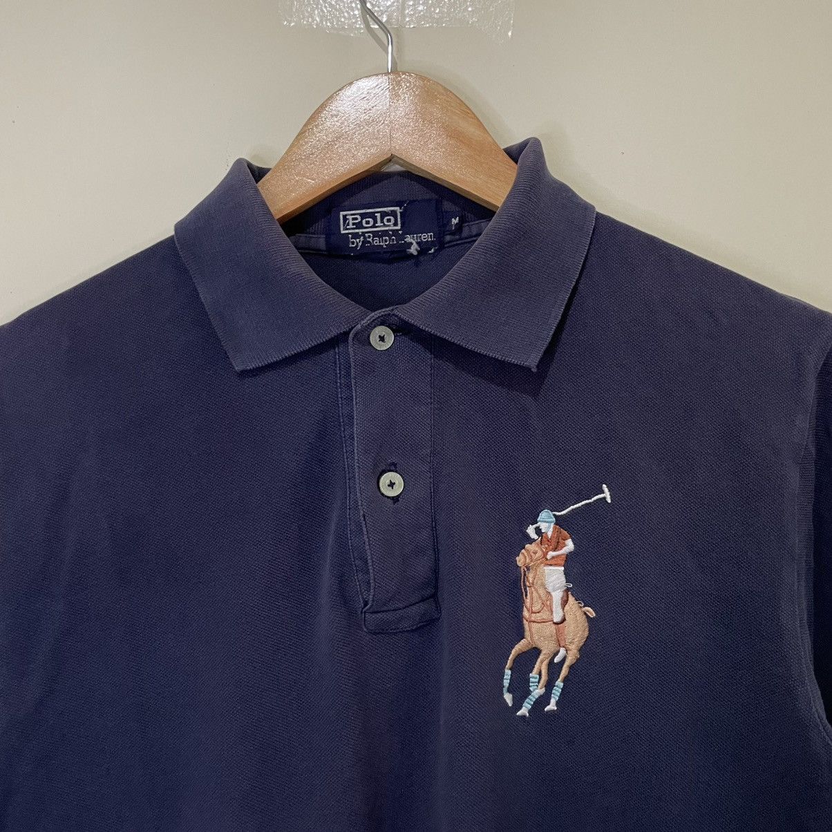 Polo Ralph Lauren Polo Ralph Lauren Long Sleeve Embroided Pony Logo Navy Blue Size US M / EU 48-50 / 2 - 2 Thumbnail