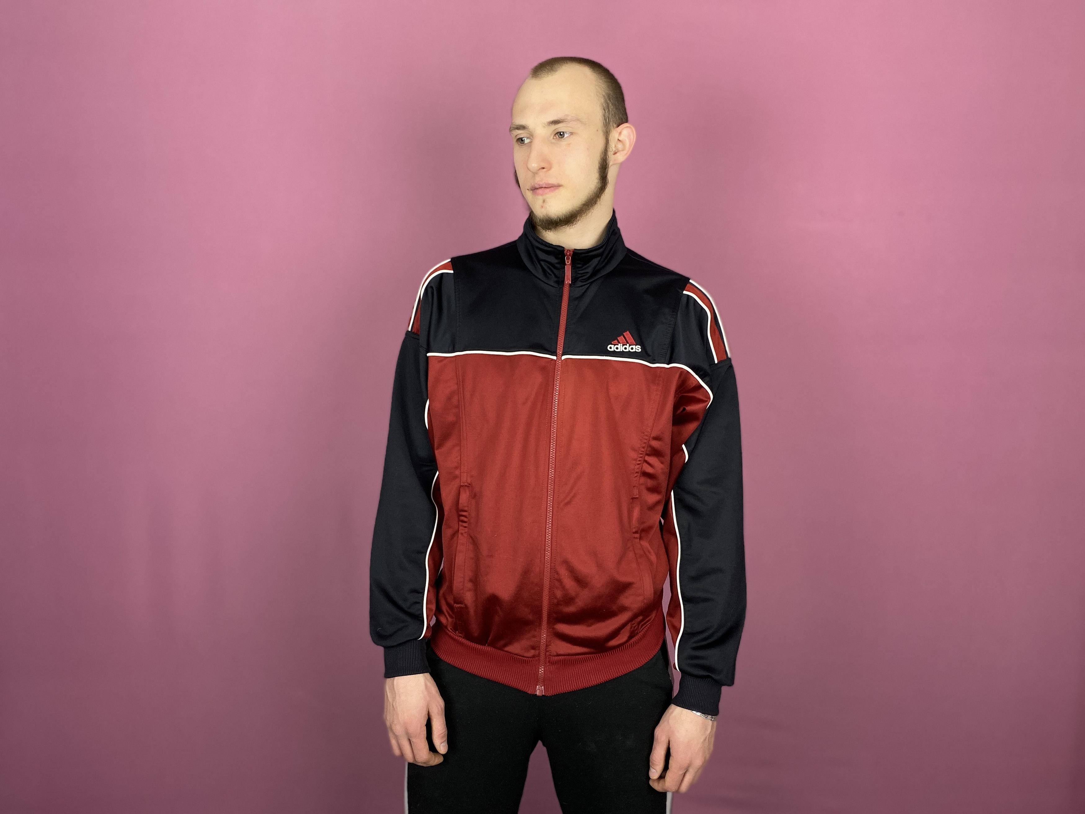 Adidas × Vintage Adidas Vintage Men's Back Logo Track Jacket - L Size US L / EU 52-54 / 3 - 4 Thumbnail