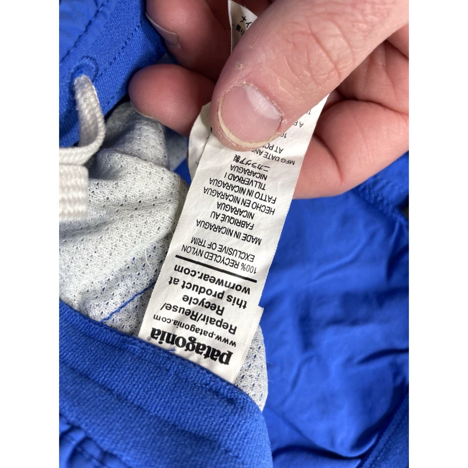 Patagonia Patagonia Baggies Shorts Womens XS Blue 57059 Nylon Outdoor Hiking 5" Inseam Size 26" / US 2 / IT 38 - 6 Thumbnail