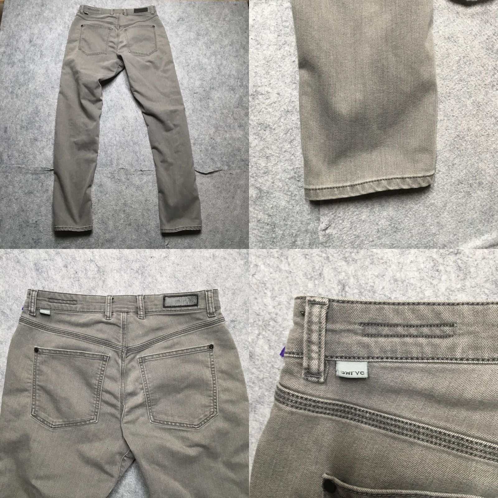 Vintage swrve Regular Fit Jeans Mens 31x34 Gray Cordura Denim Durable Outdoor Pants Size US 31 - 8 Thumbnail