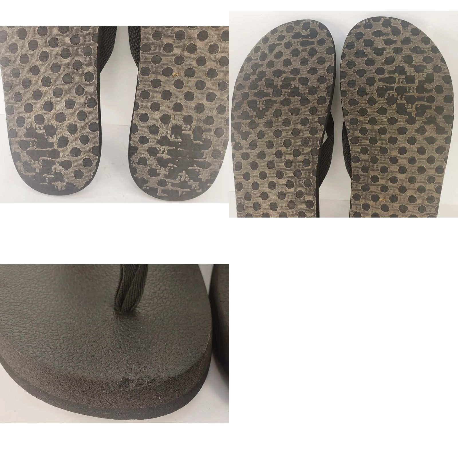 Sanuk Sanuk Yoga Joy Sandals Womens 10 Flip Flop Black Straps Zig Zig Striped Sandal Casual Comfort Summer Women Size US 10 / IT 40 - 8 Thumbnail