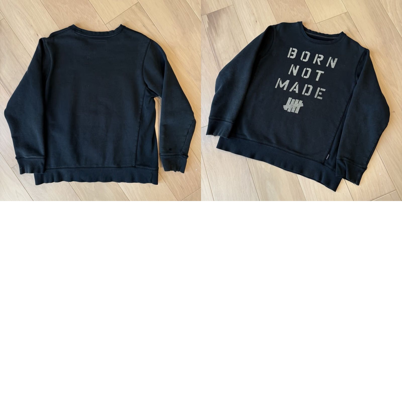 Undefeated VINTAGE Undefeated Sweatshirt XL Black Y2K Los Angeles Streetwear Born Not Made Size US XL / EU 56 / 4 - 8 Thumbnail