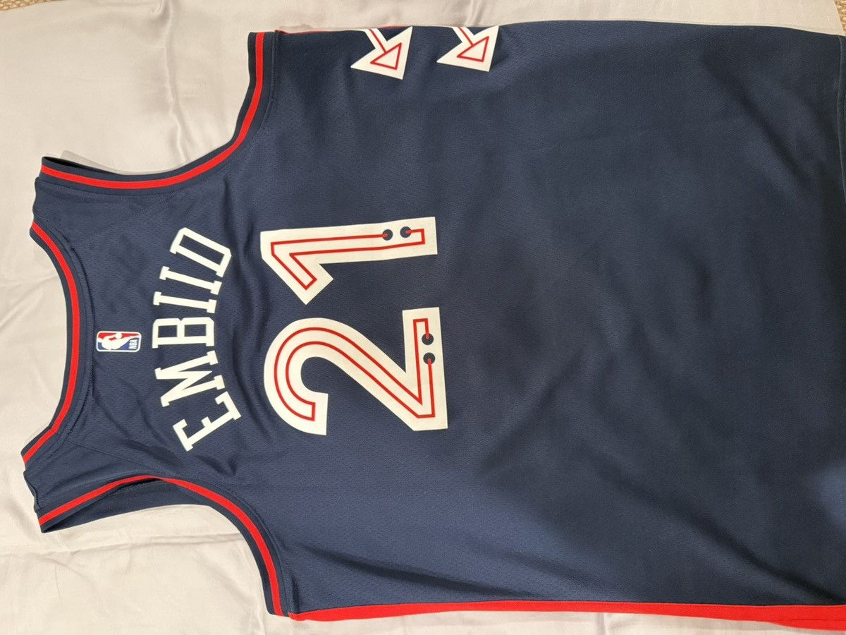 Nike Joel Embiid City of Brotherly Love City Jersey Size US L / EU 52-54 / 3 - 2 Thumbnail