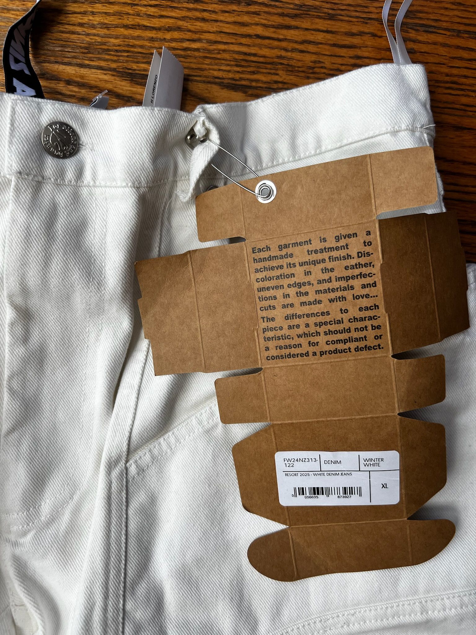 Natasha Zinko Denim Jeans (NZ313-122-WINTER-WHITE) Size US 37 - 4 Thumbnail