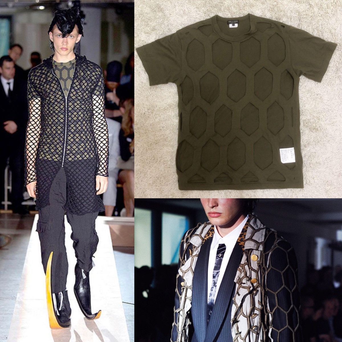 Comme des Garcons × Comme des Garcons Homme Plus Comme des Garcons Homme Plus Cut Out T--shirt Soldier SS15 Size US M / EU 48-50 / 2 - 1 Thumbnail