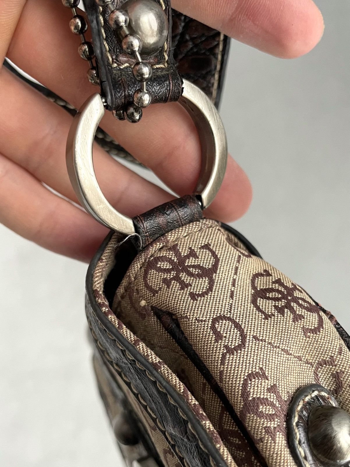 Guess Vintage Y2K Guess Monogram Crossbody Shoulder Bag Size ONE SIZE - 18 Thumbnail