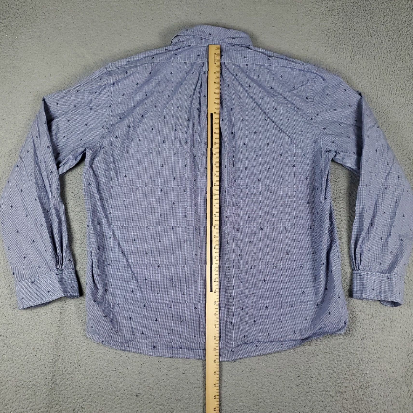 Brooks Brothers Brooks Brothers Shirt Mens XL Blue Check Button-Up Long Sleeve Size US XL / EU 56 / 4 - 3 Thumbnail