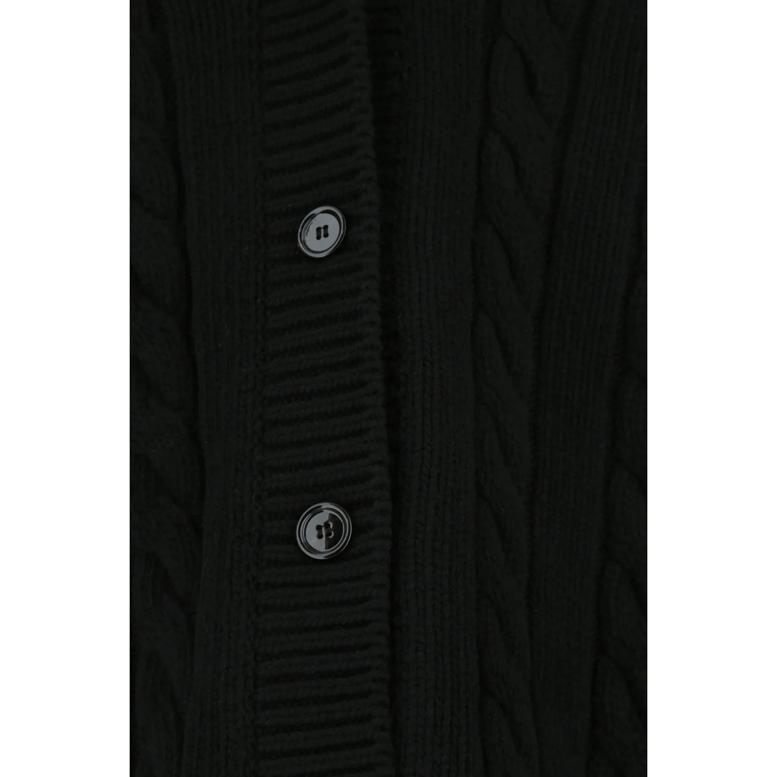 PRADA Black Wool Blend Oversize Cardigan New & Authentic (Wo