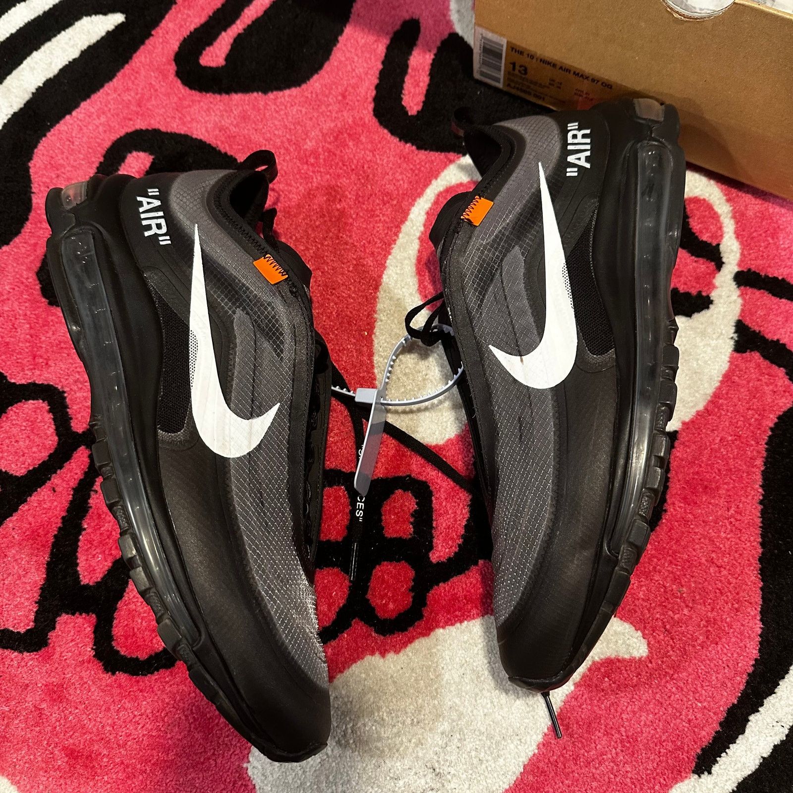 Nike × Off-White Nike Air Max 97 Off-White Black – Size 13 – Gently Used Size US 13 / EU 46 - 4 Thumbnail