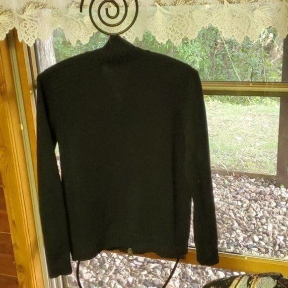 Ralph Lauren Ralph Lauren Black Full Zip w/ Leather Embellishments Sweate Size S / US 4 / IT 40 - 7 Thumbnail