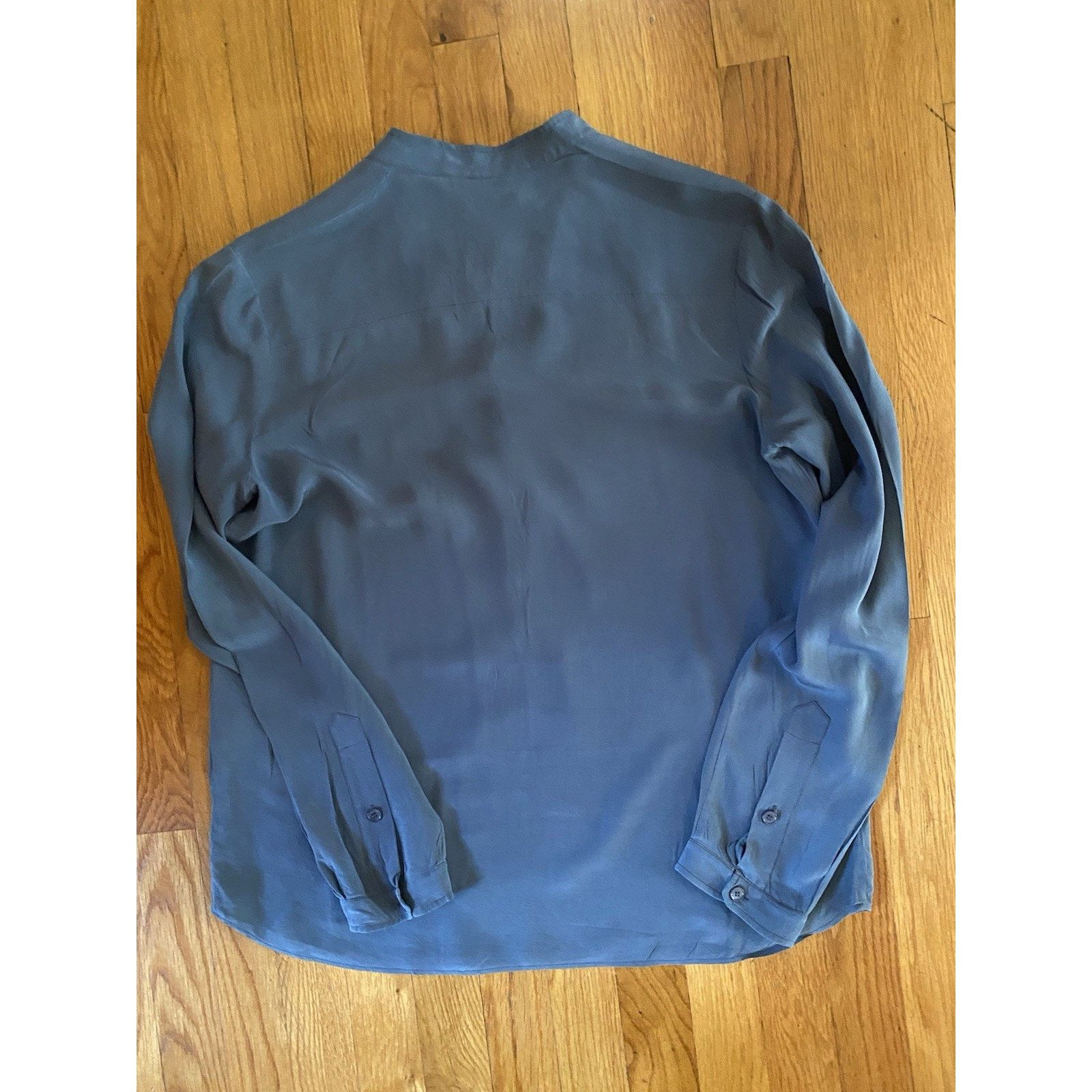 Stella McCartney Stella McCartney long sleeve silk blue blouse sz 42/med Size M / US 6-8 / IT 42-44 - 5 Thumbnail