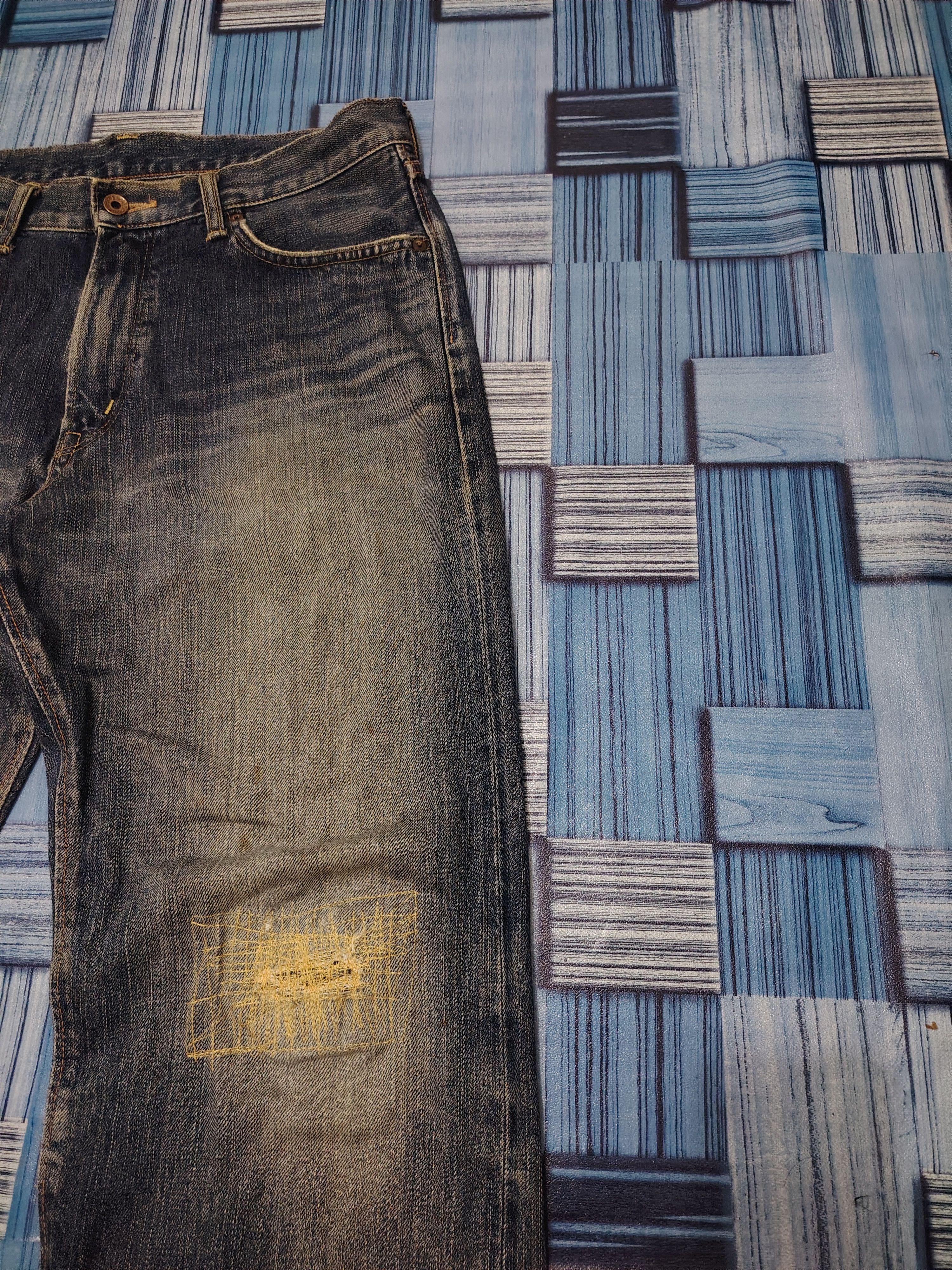 Kapital Edwin 505z Selvedge Jeans Distressed Flare Jeans Size US 33 - 4 Thumbnail